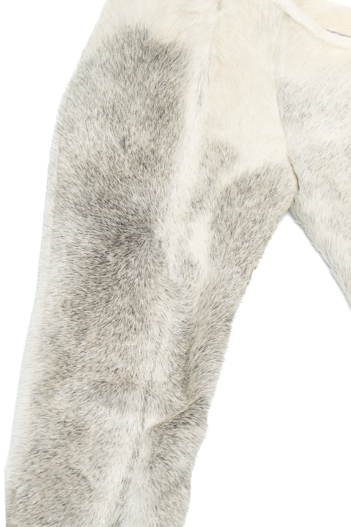 Cowhide straight leg trousers