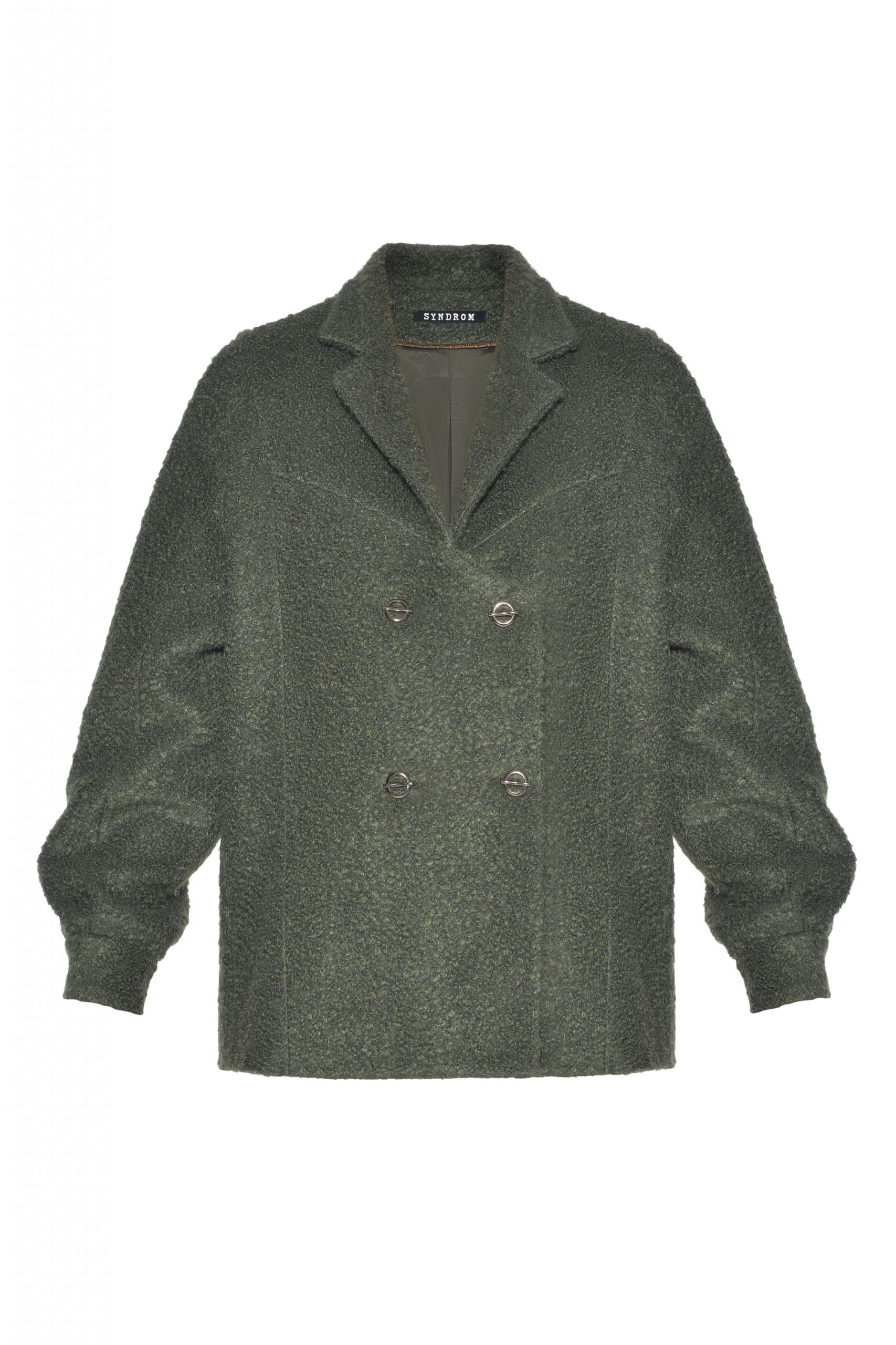 Green winter blazer