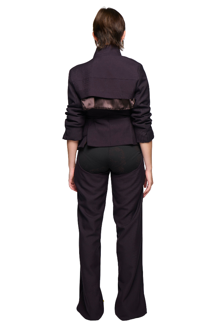 Phoebe suit pant - purple