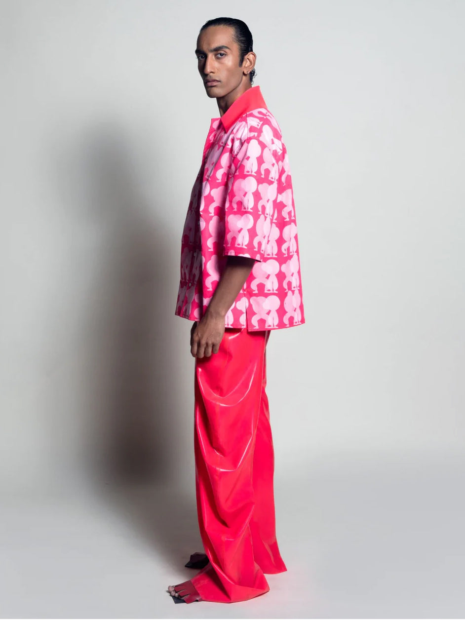 Pink deflated trousers | signature fit