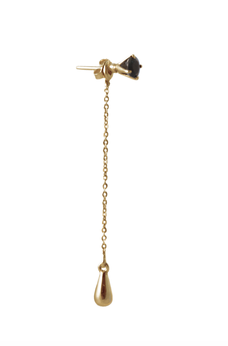 Sapphire earring chain & drop