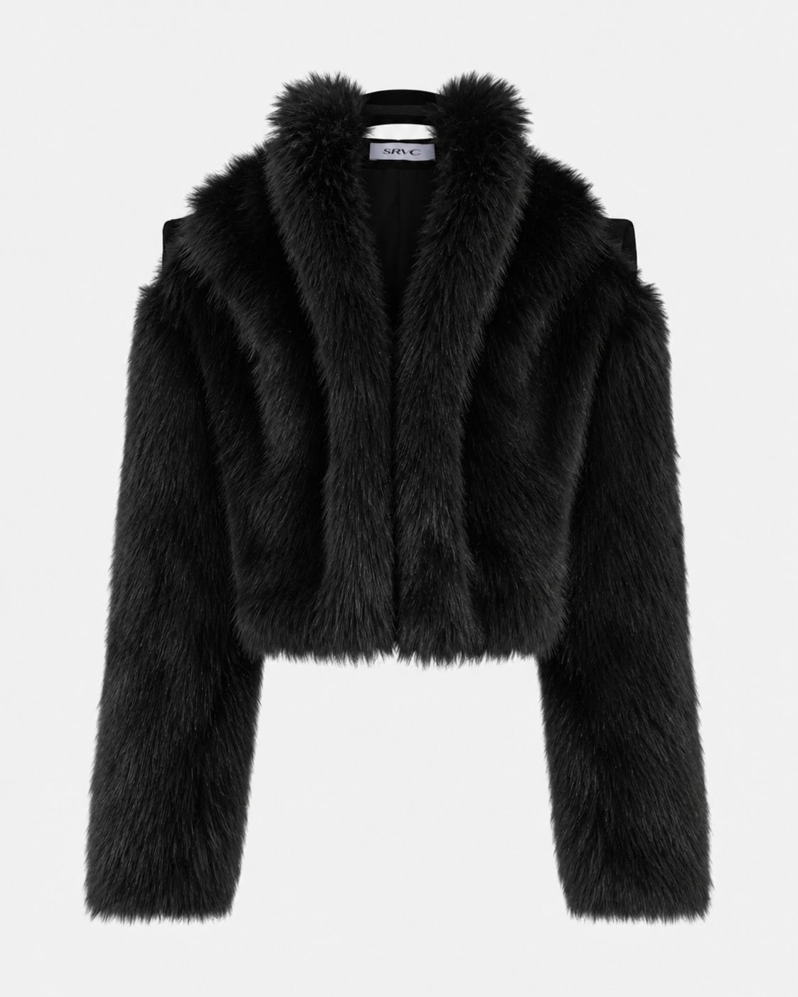 Lyra faux fur jacket black
