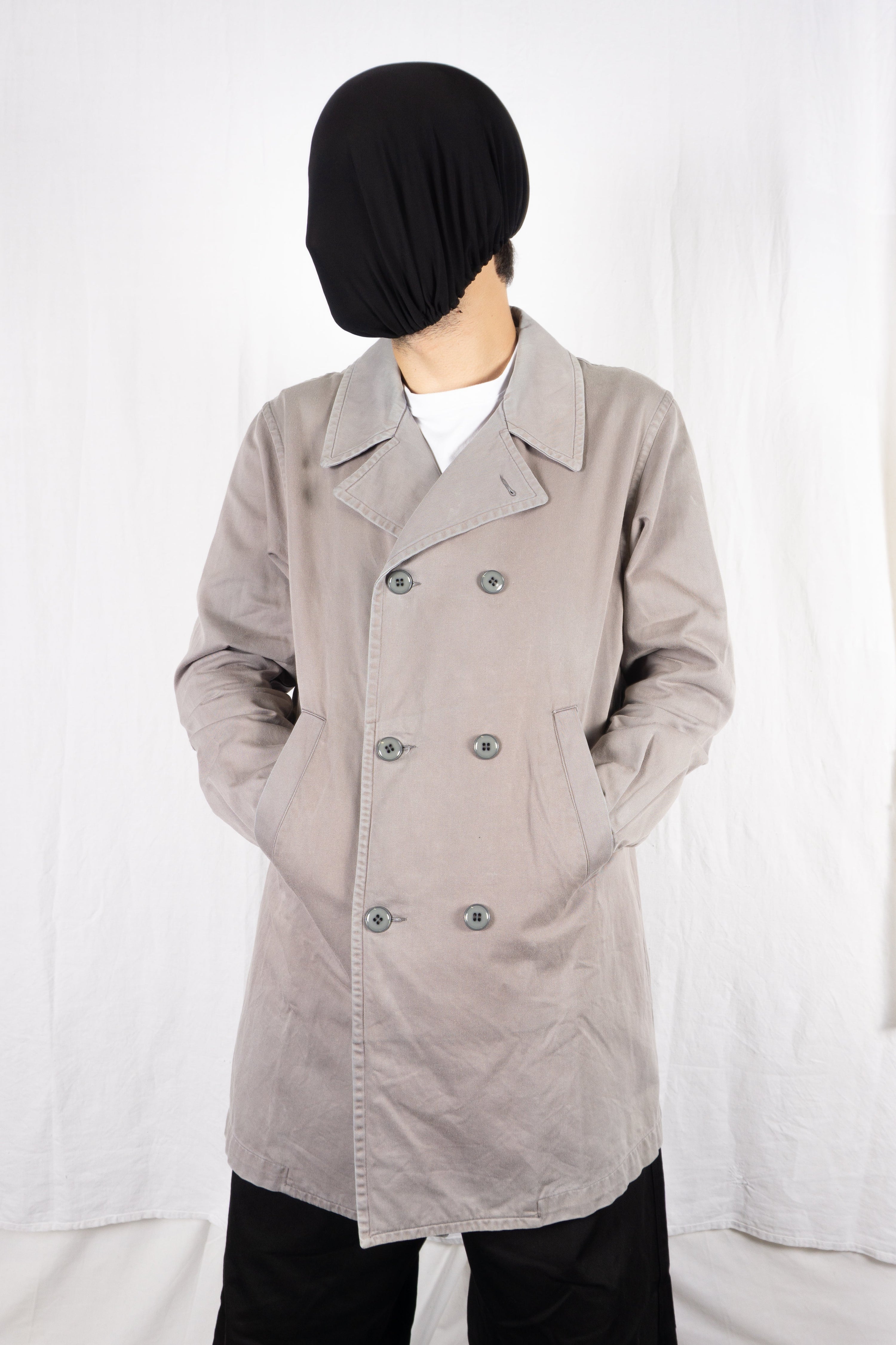 Comme des garçons shirt 2000s double-breasted trench coat