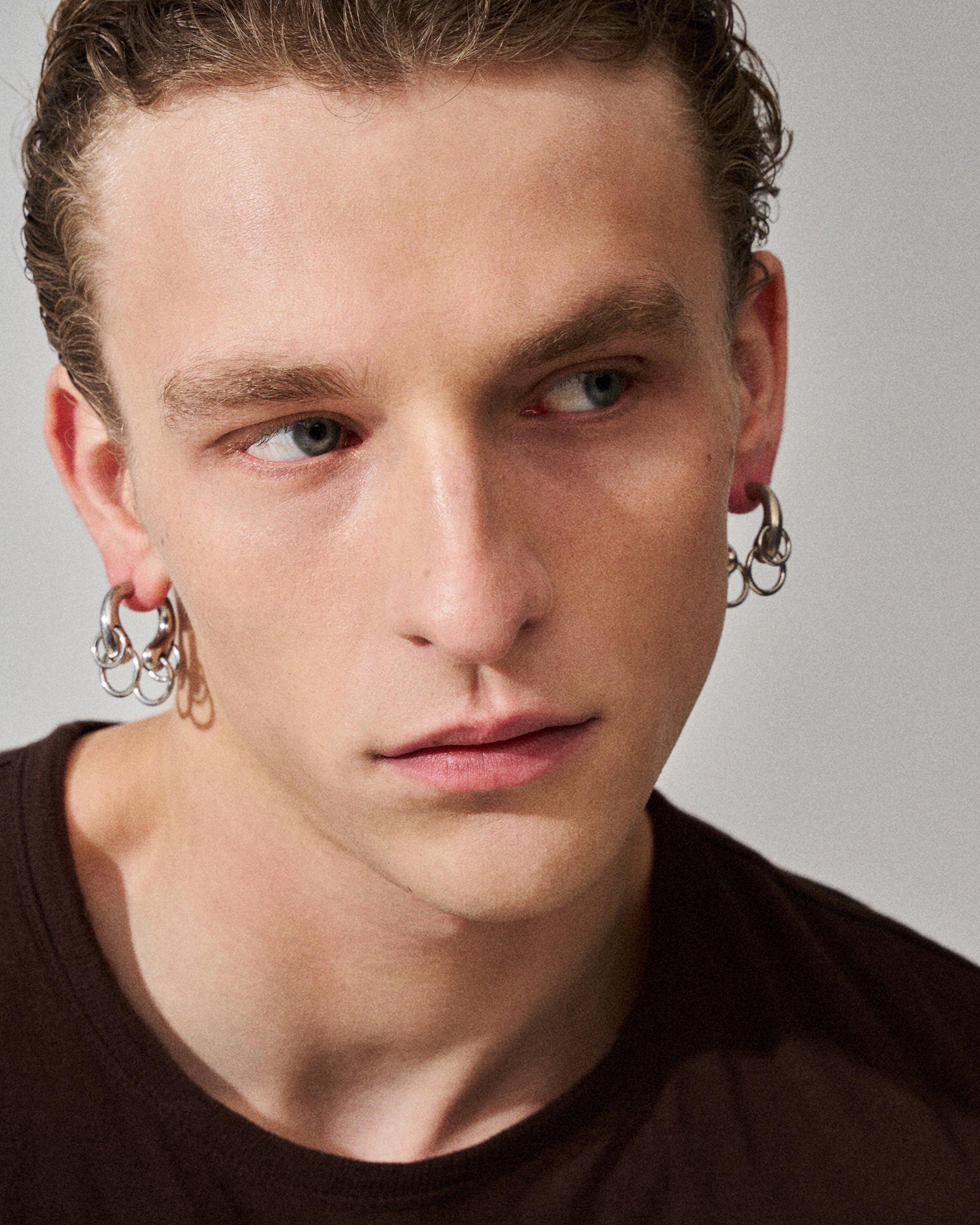 Pierced helix earrings