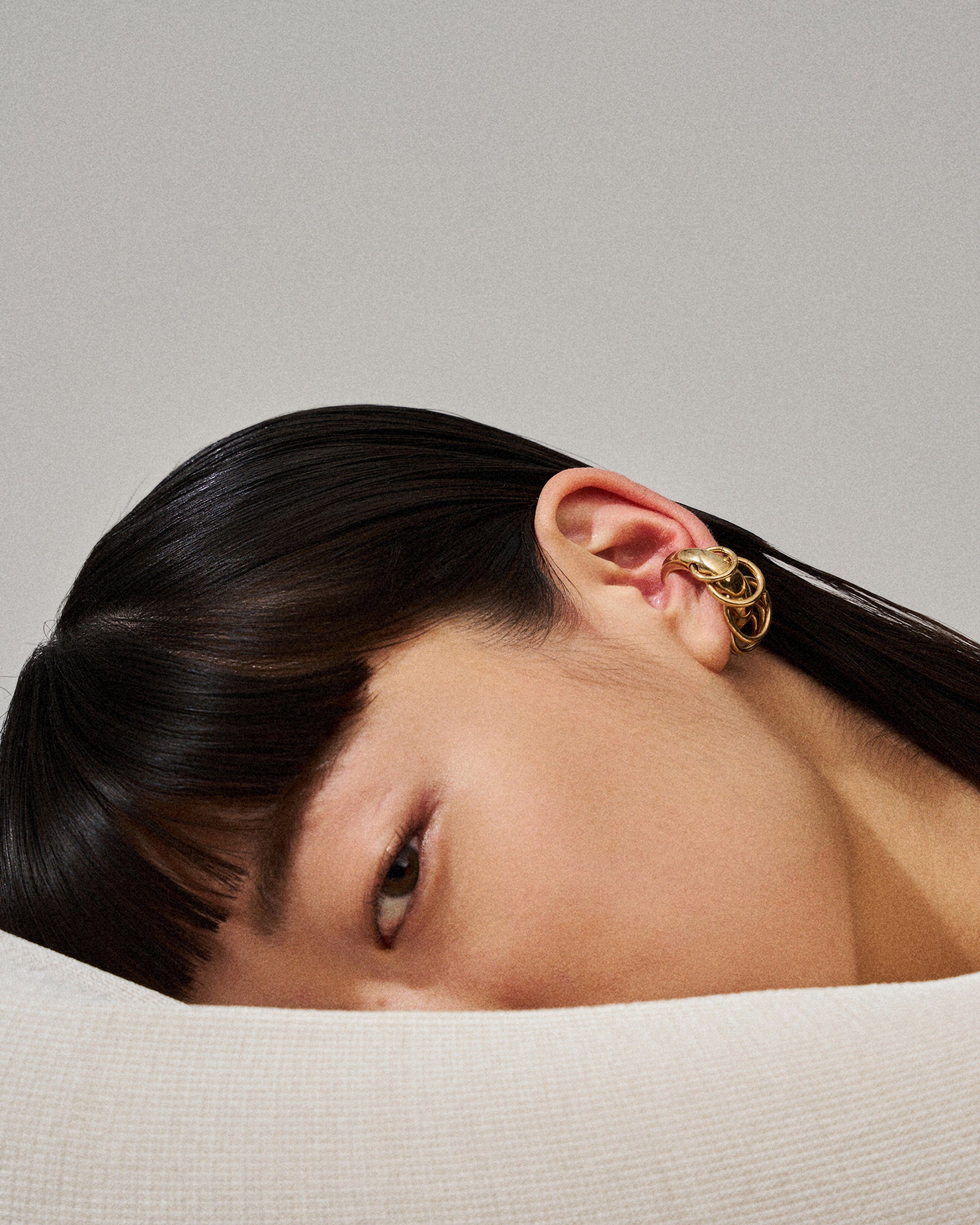 Pierced circle cuff