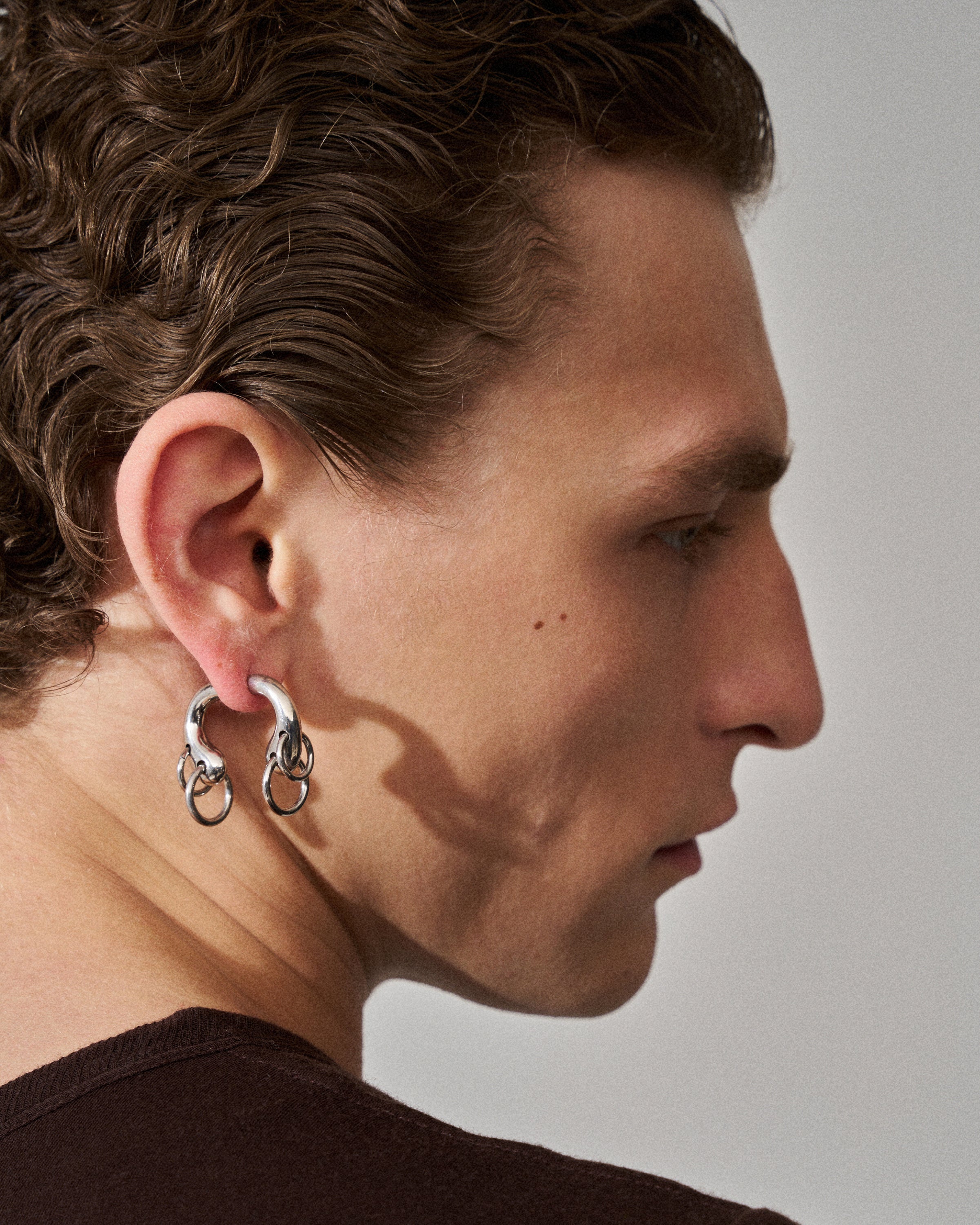 Pierced helix earrings