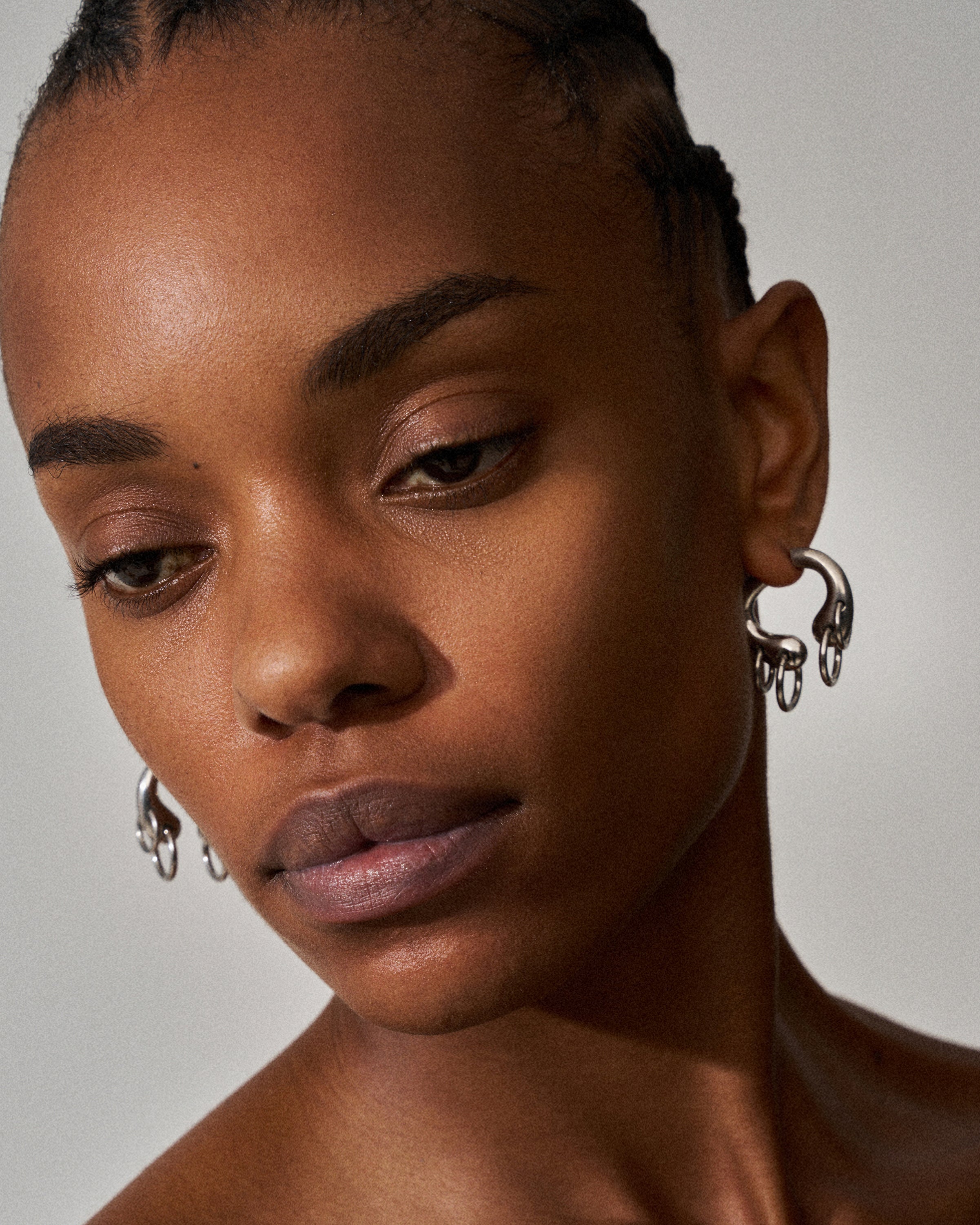 Pierced helix earrings