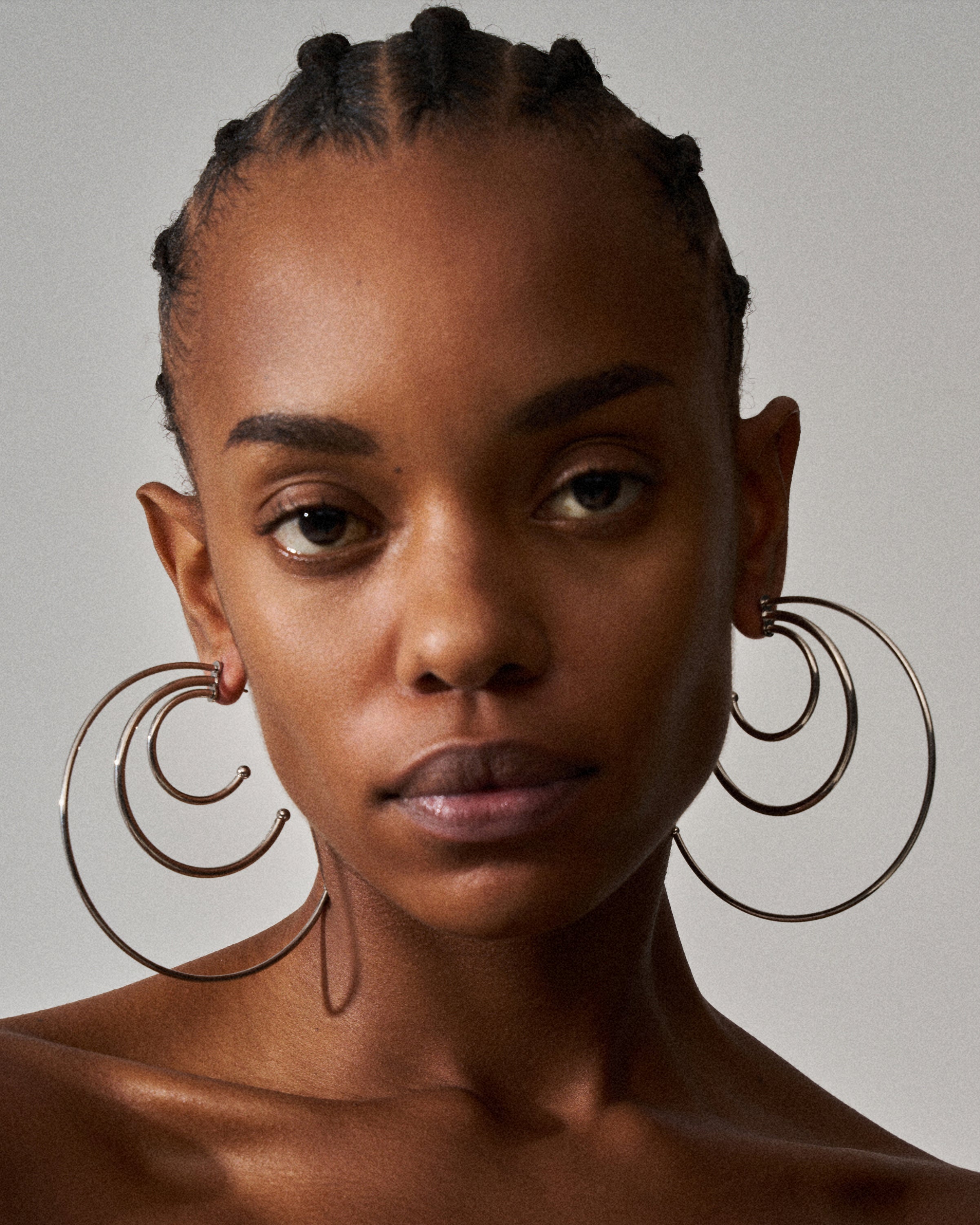 Pierced solar hoops large