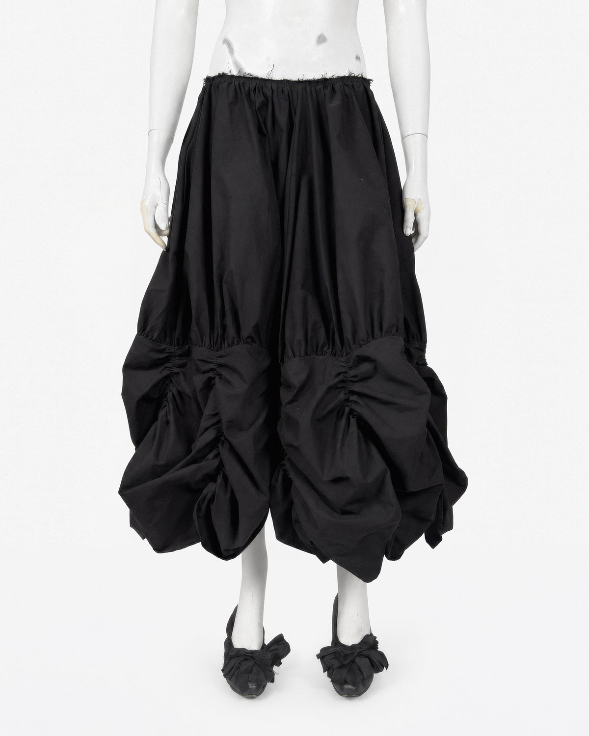 Black curtain skirt