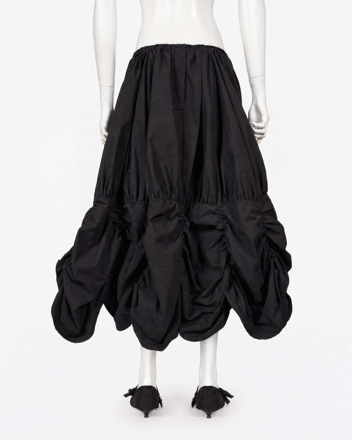 Black curtain skirt