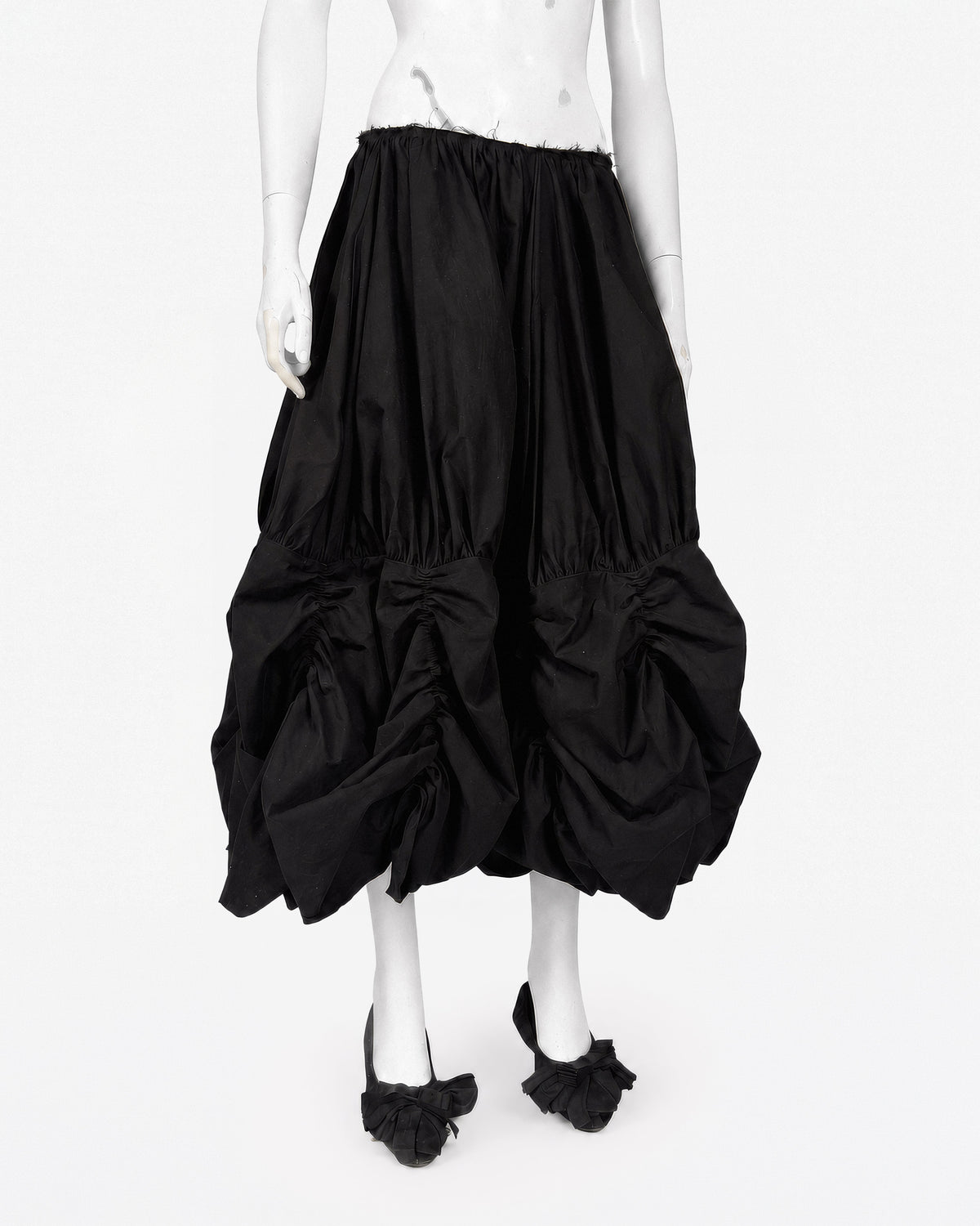 Black curtain skirt