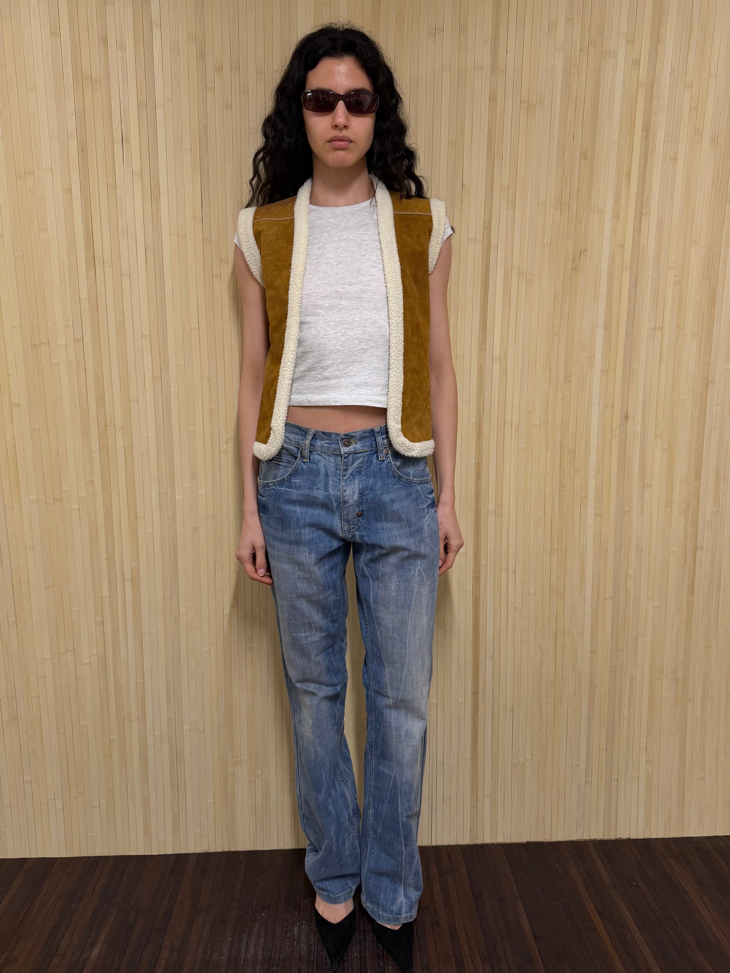 Flared baggy jeans