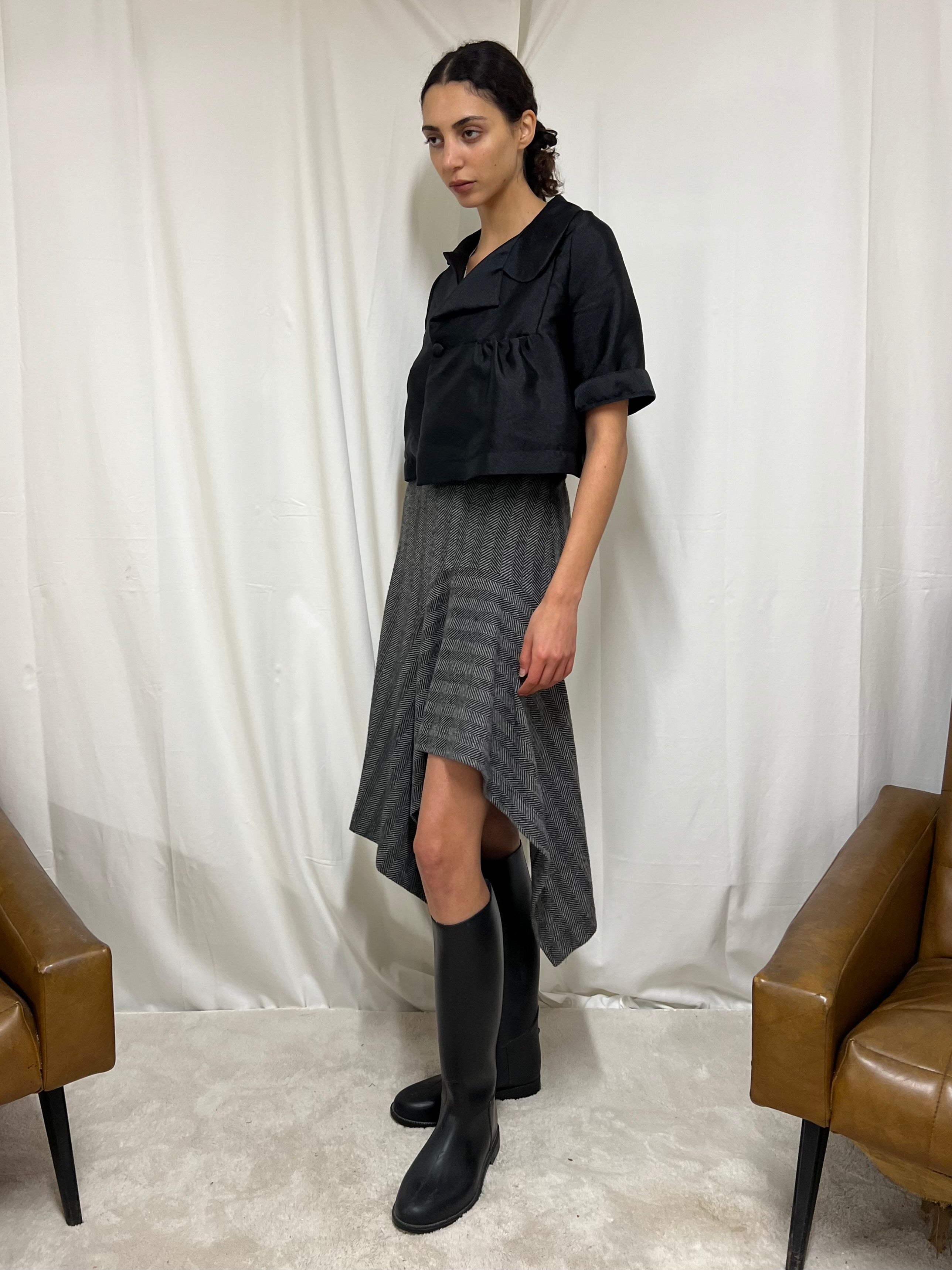 Herringbone skirt