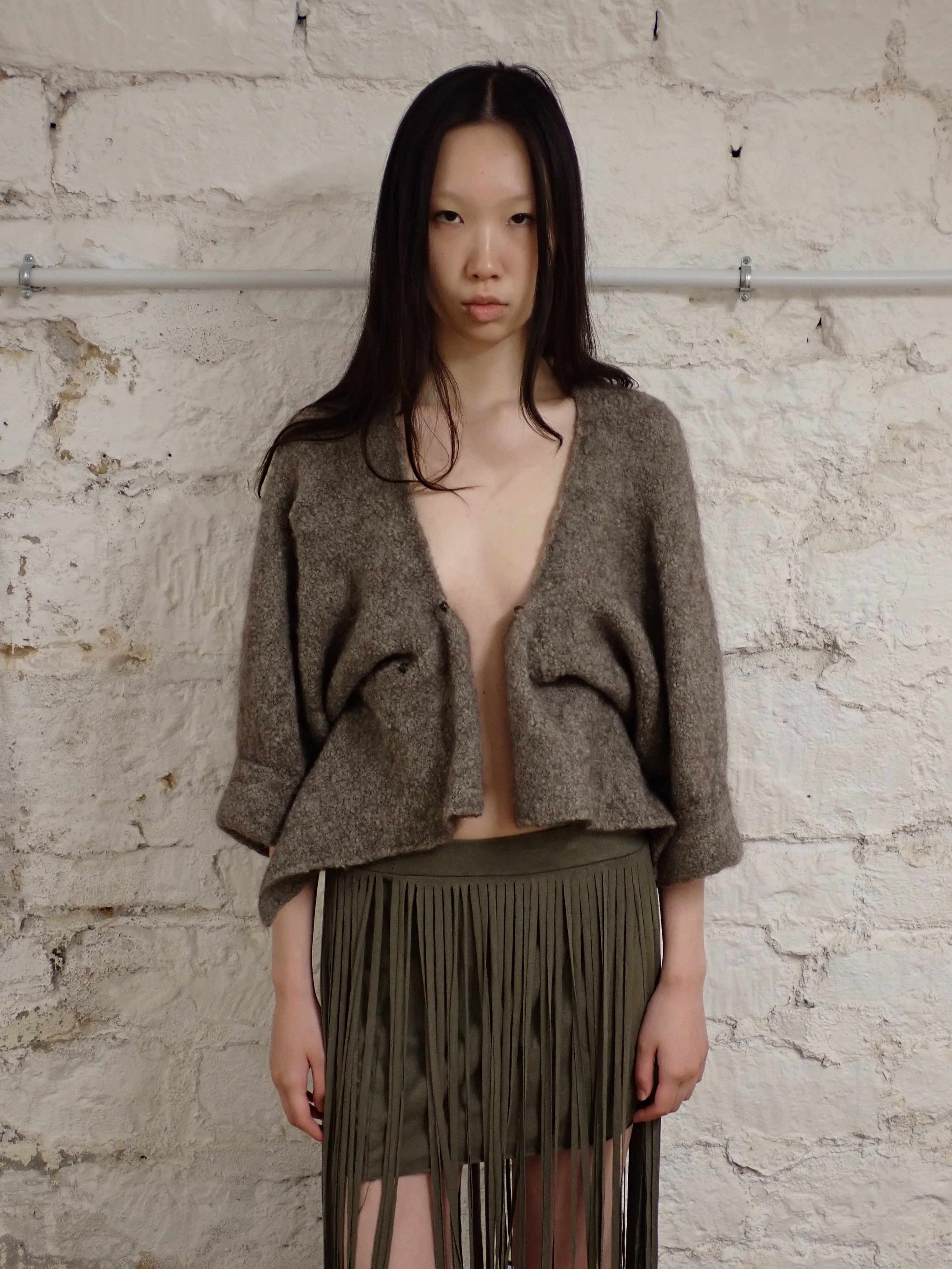 Asymmetrical cardigan