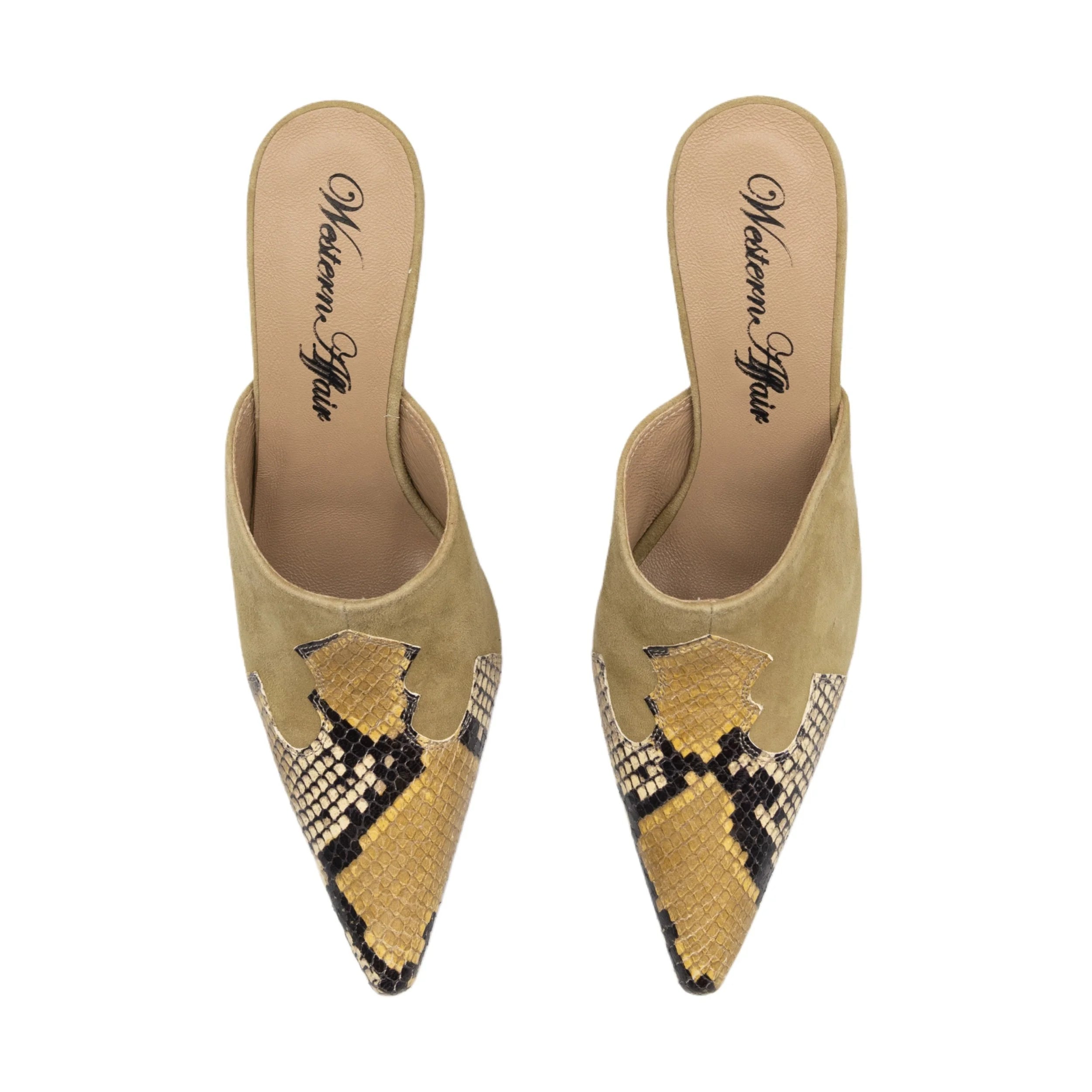 Cowgirl mules in money