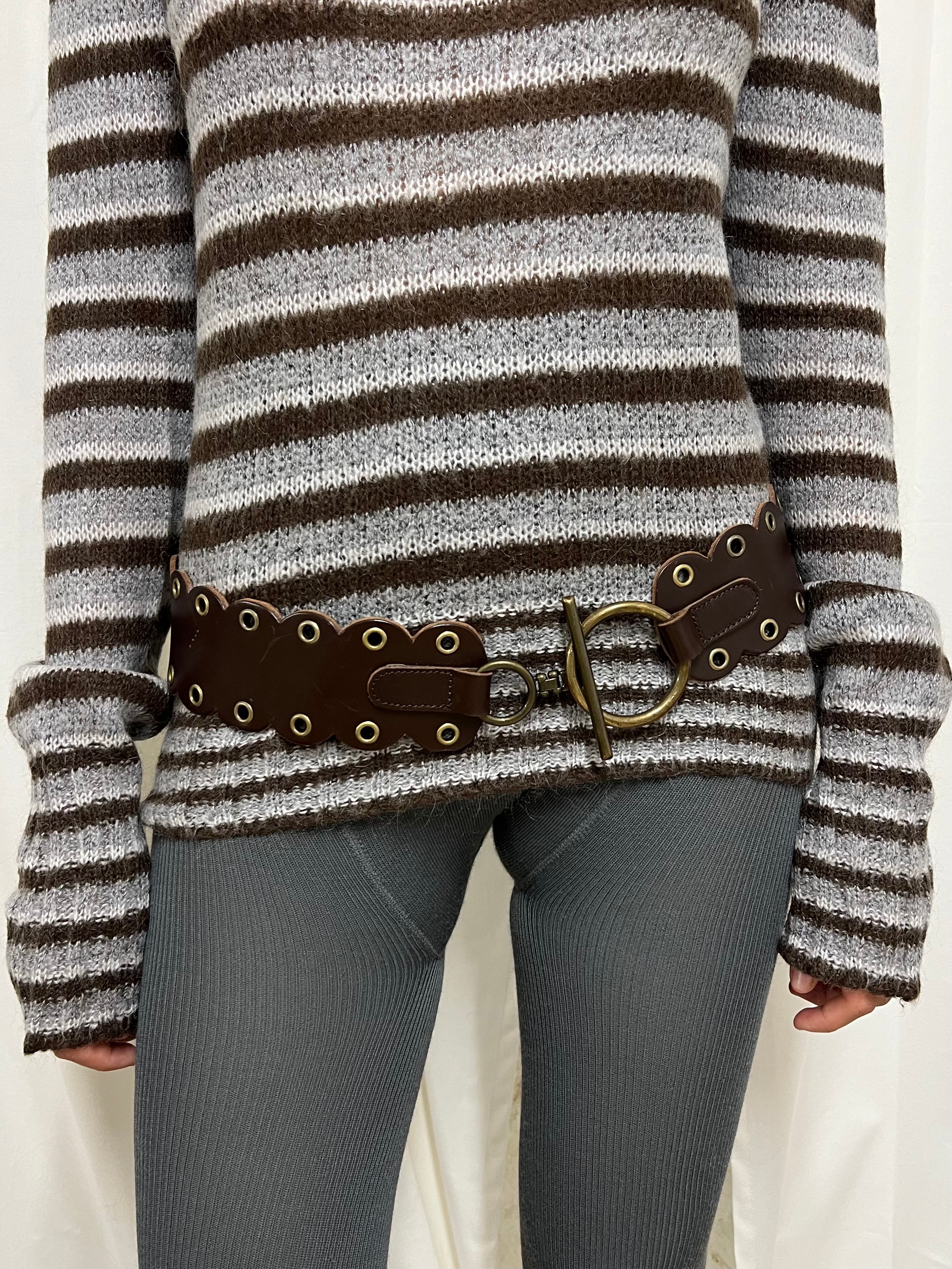 Leather belt