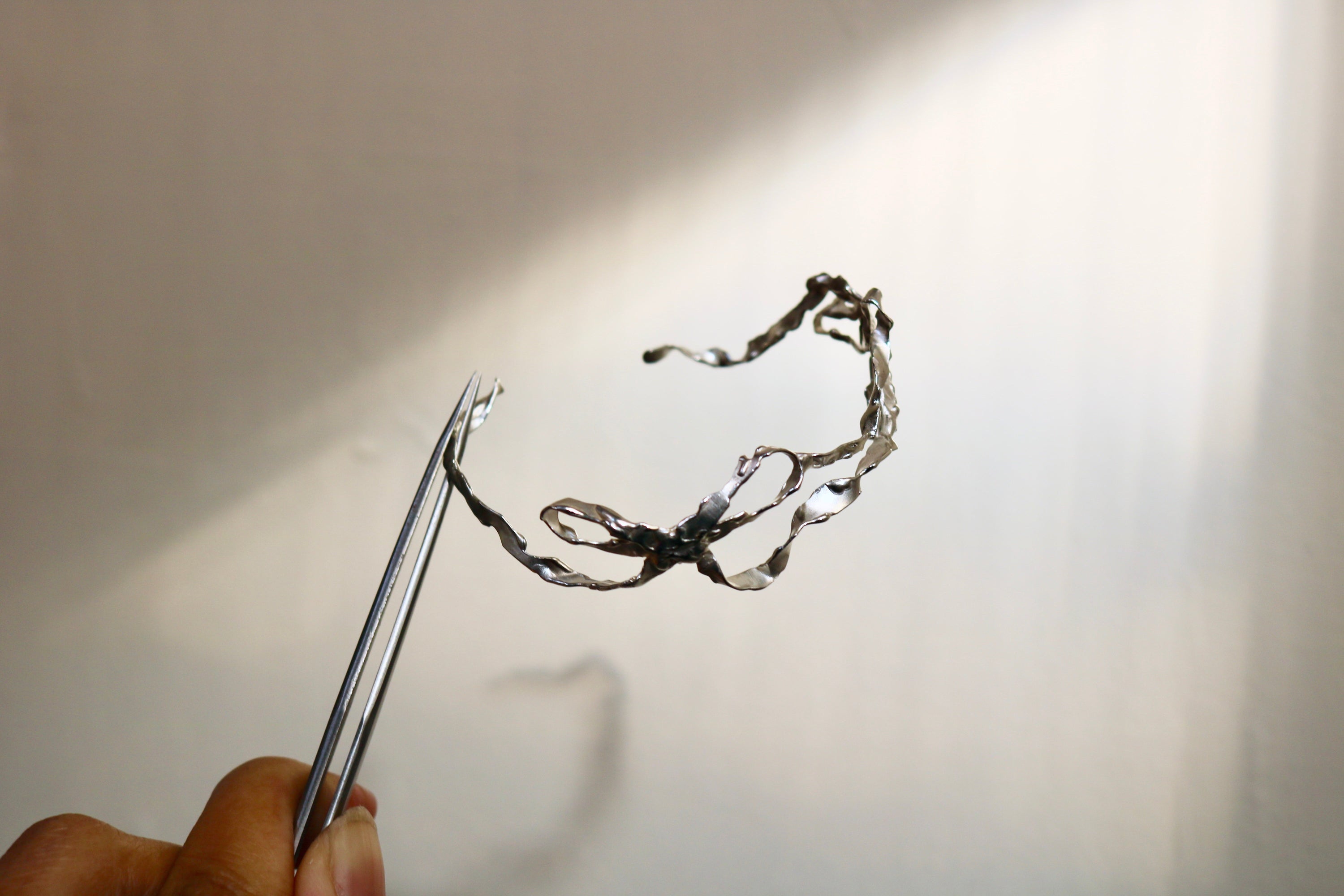 Burnt bow cuff bracelet