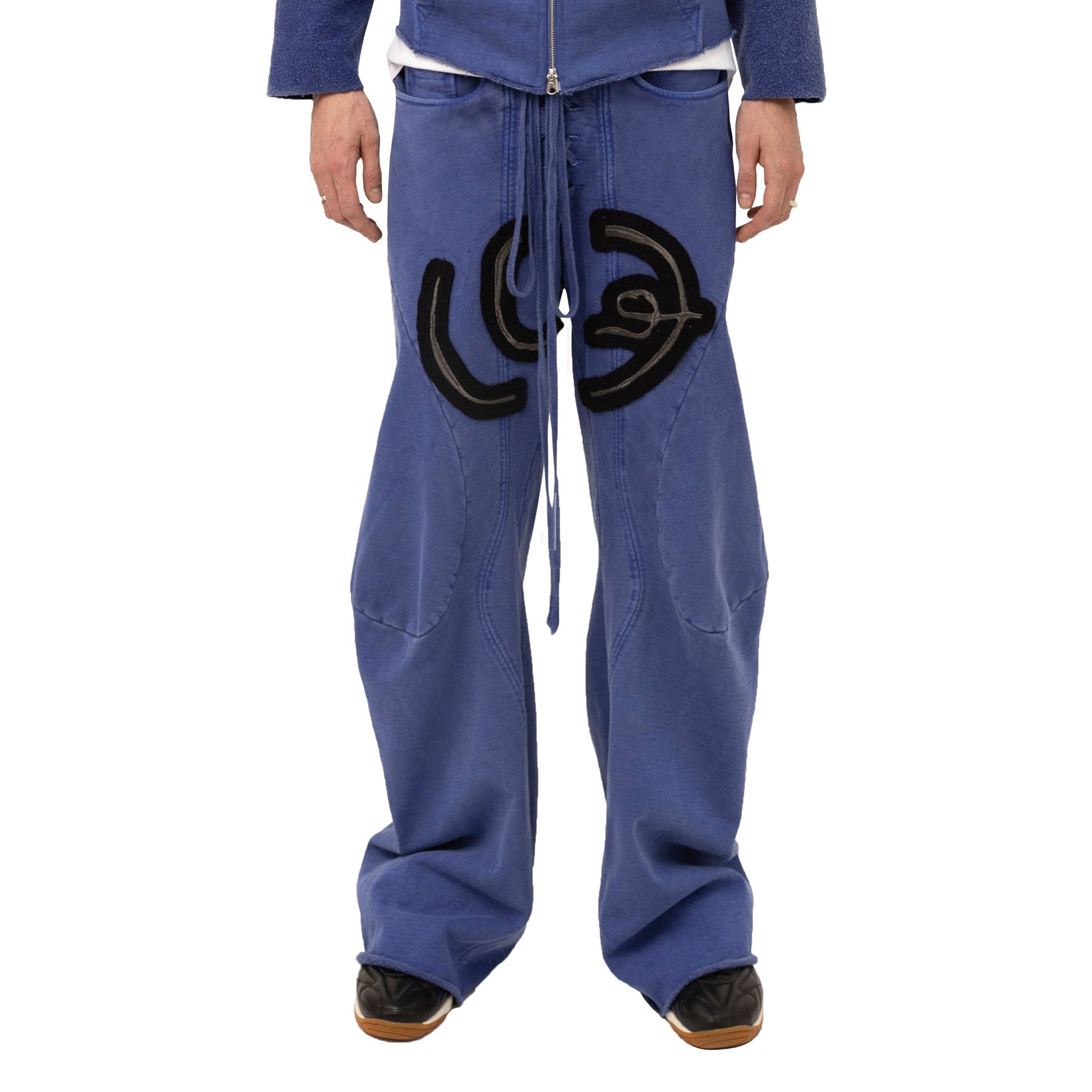 Collegiate embroidered jogger