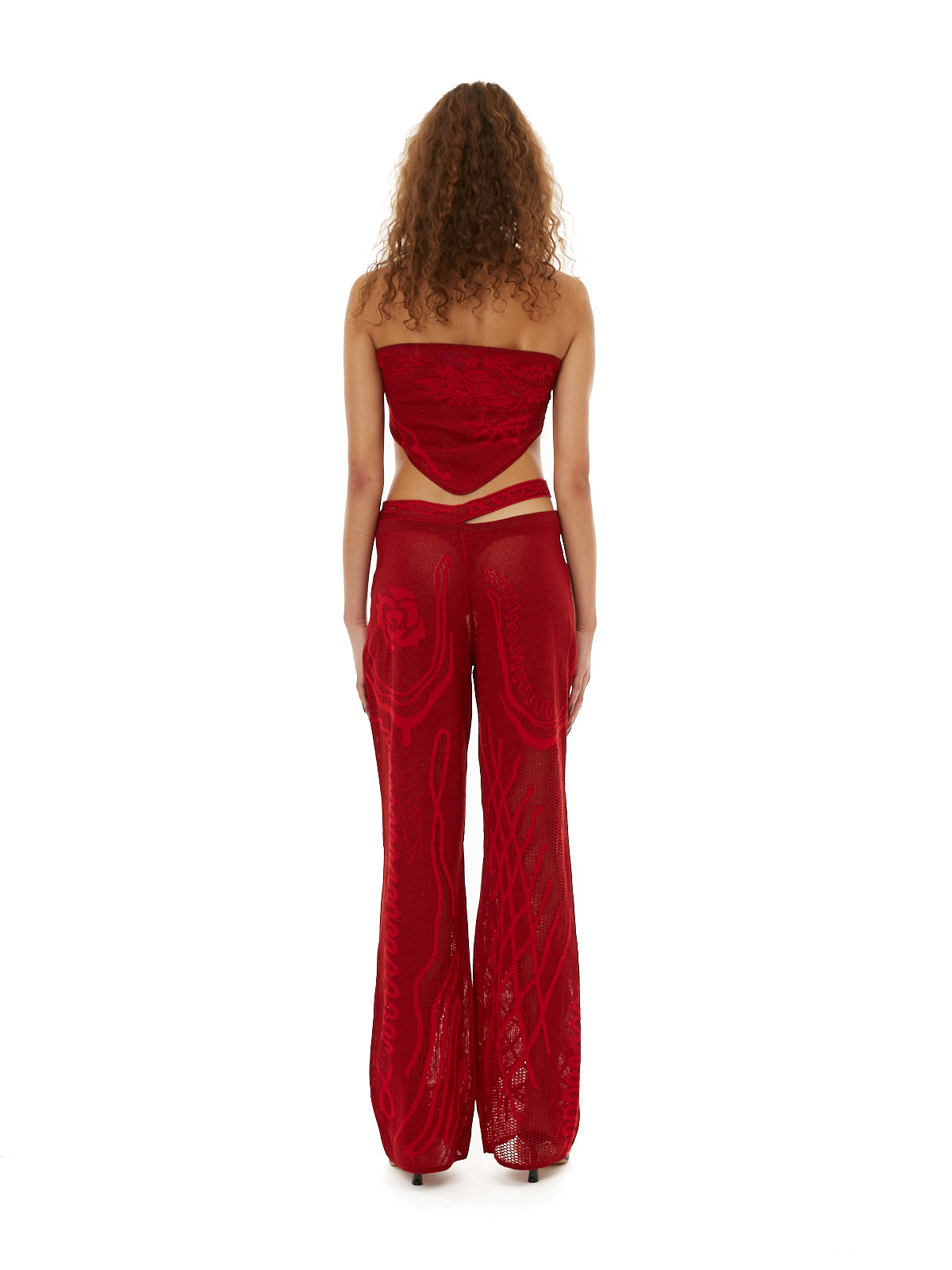 Birthing venus knit trousers red