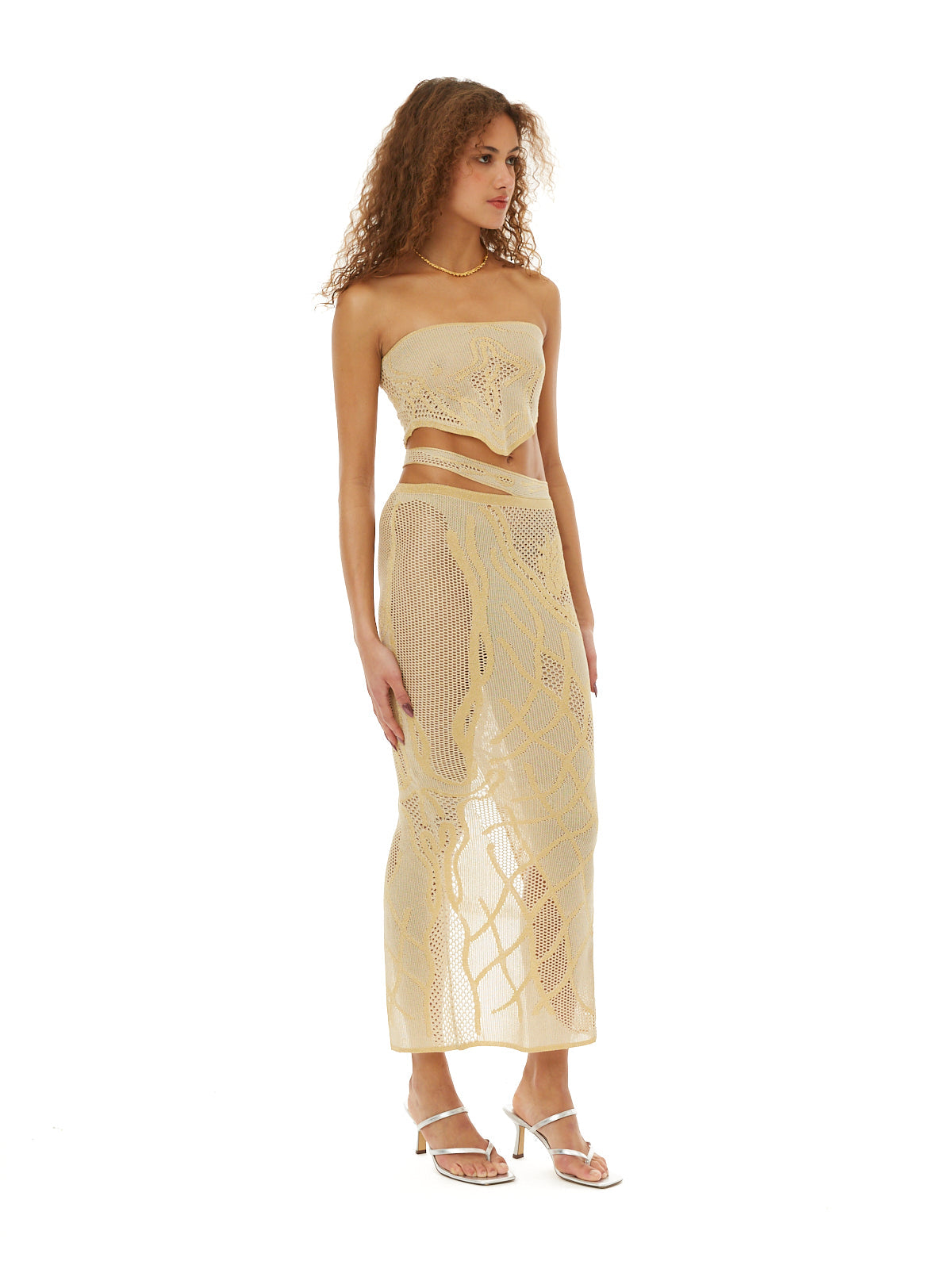 Birthing venus knit top gold