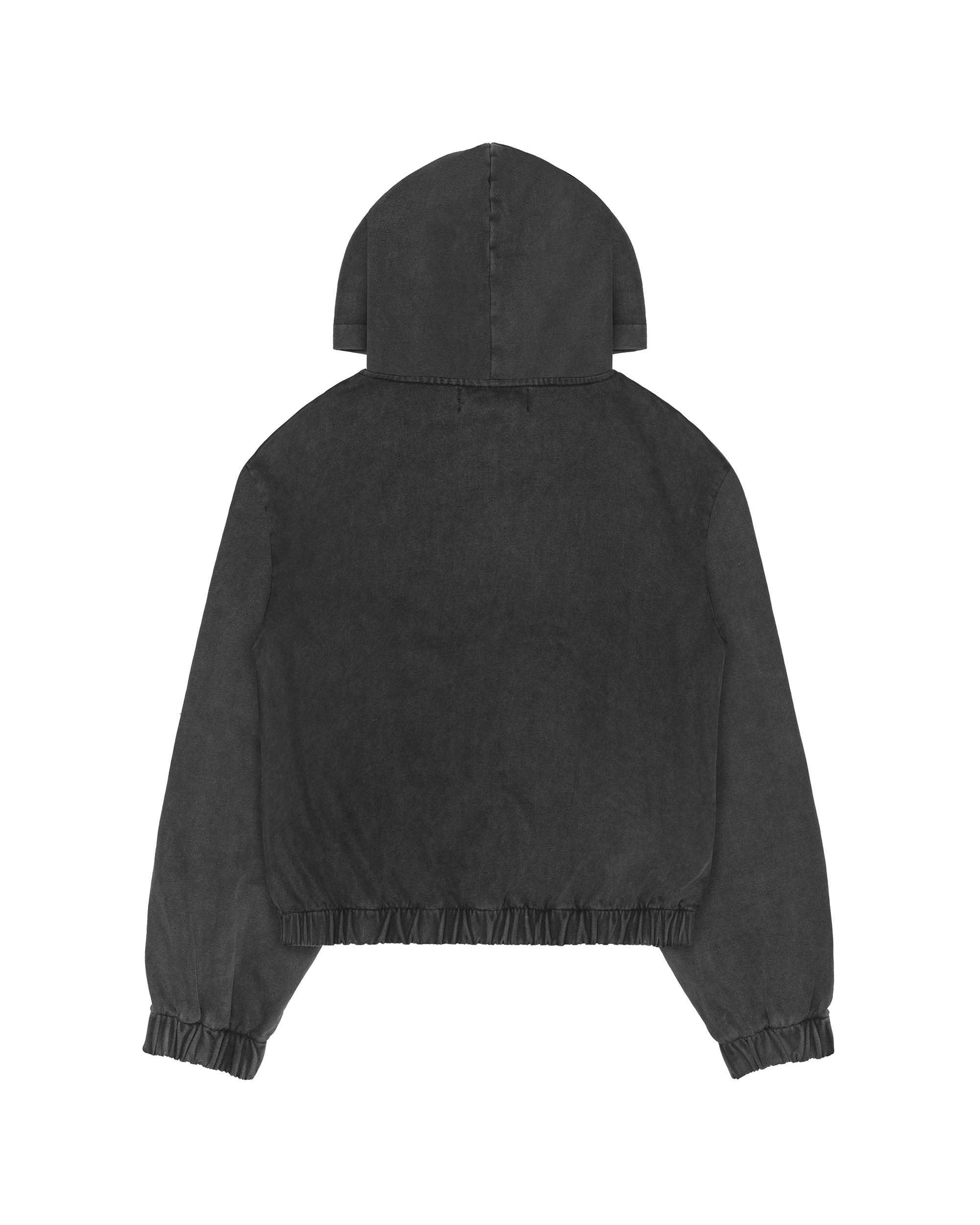 Doll core black spike hoodie