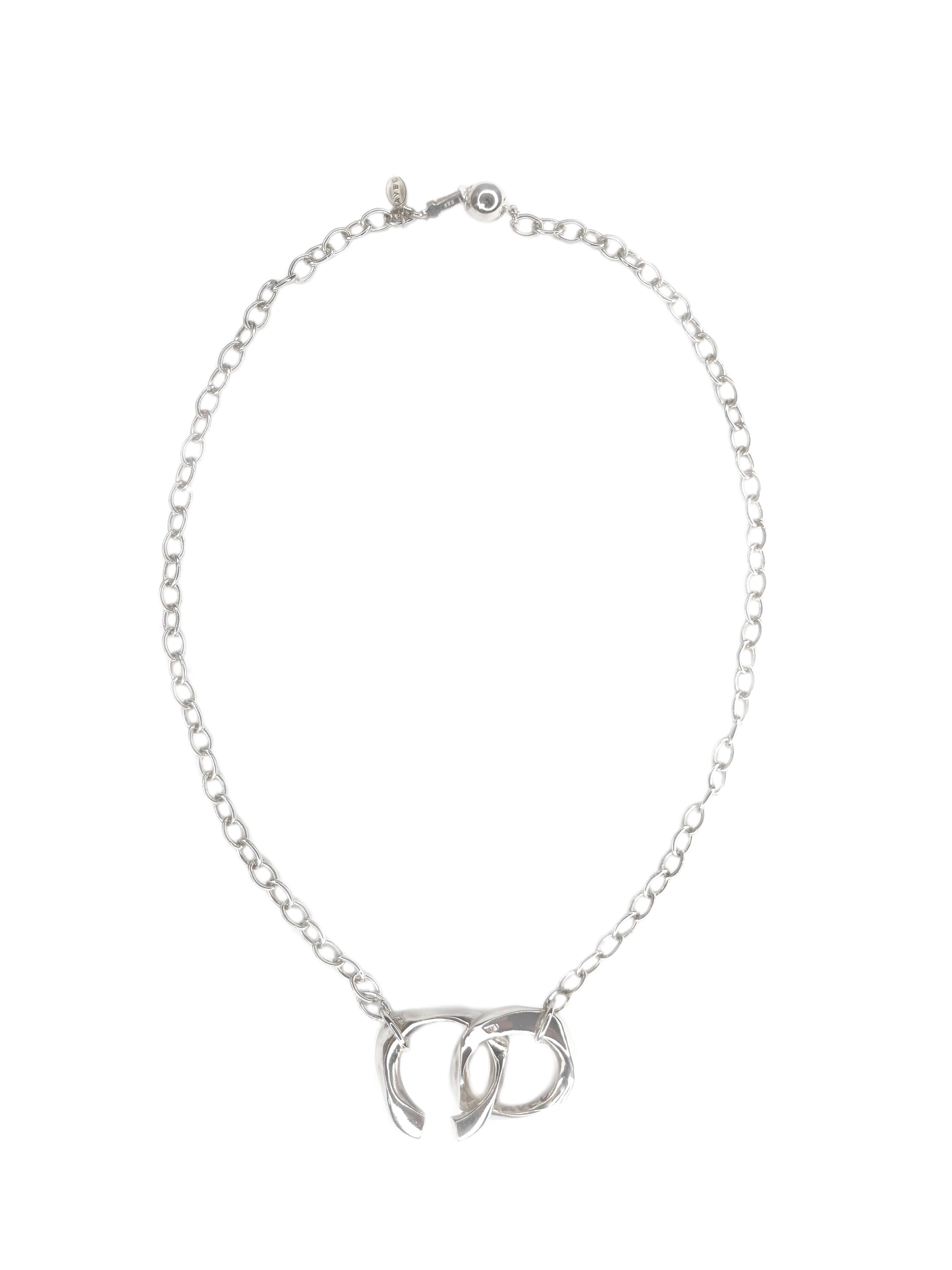 Molten necklace ring & ear-cuff