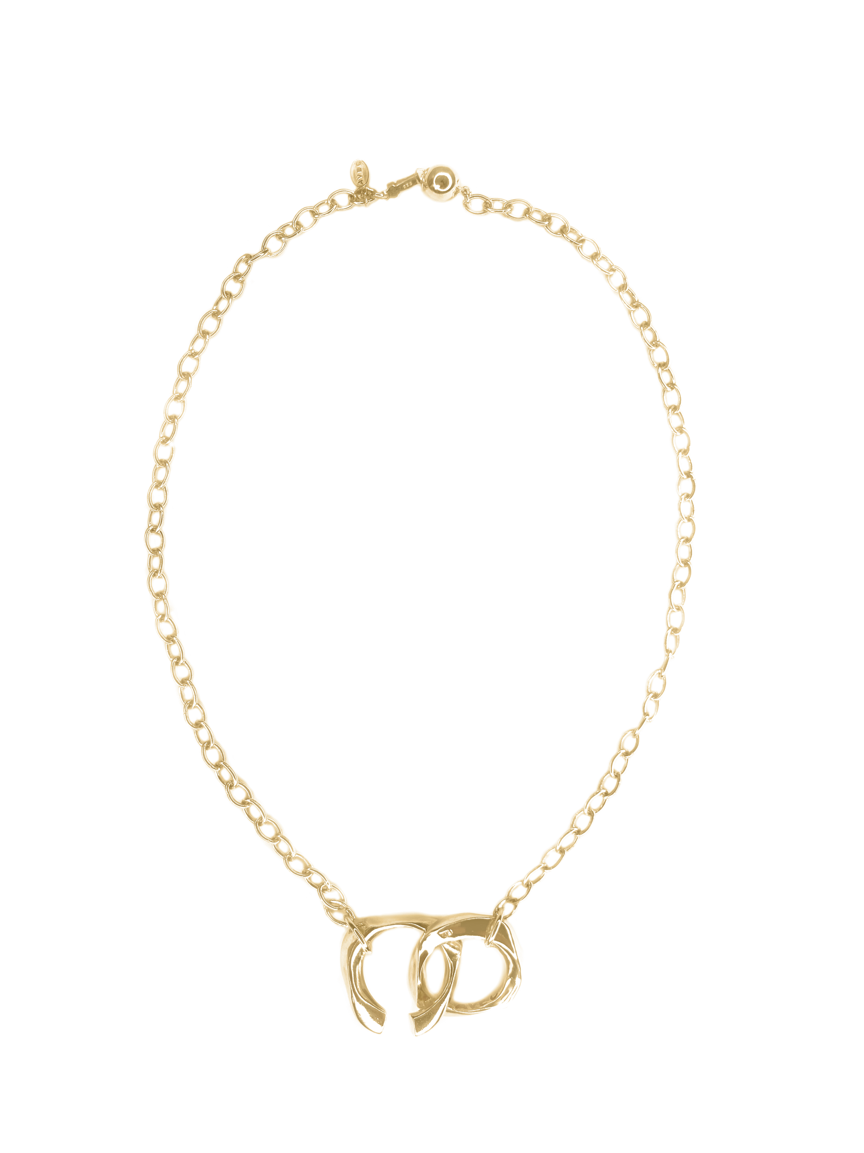 Molten necklace ring & ear-cuff