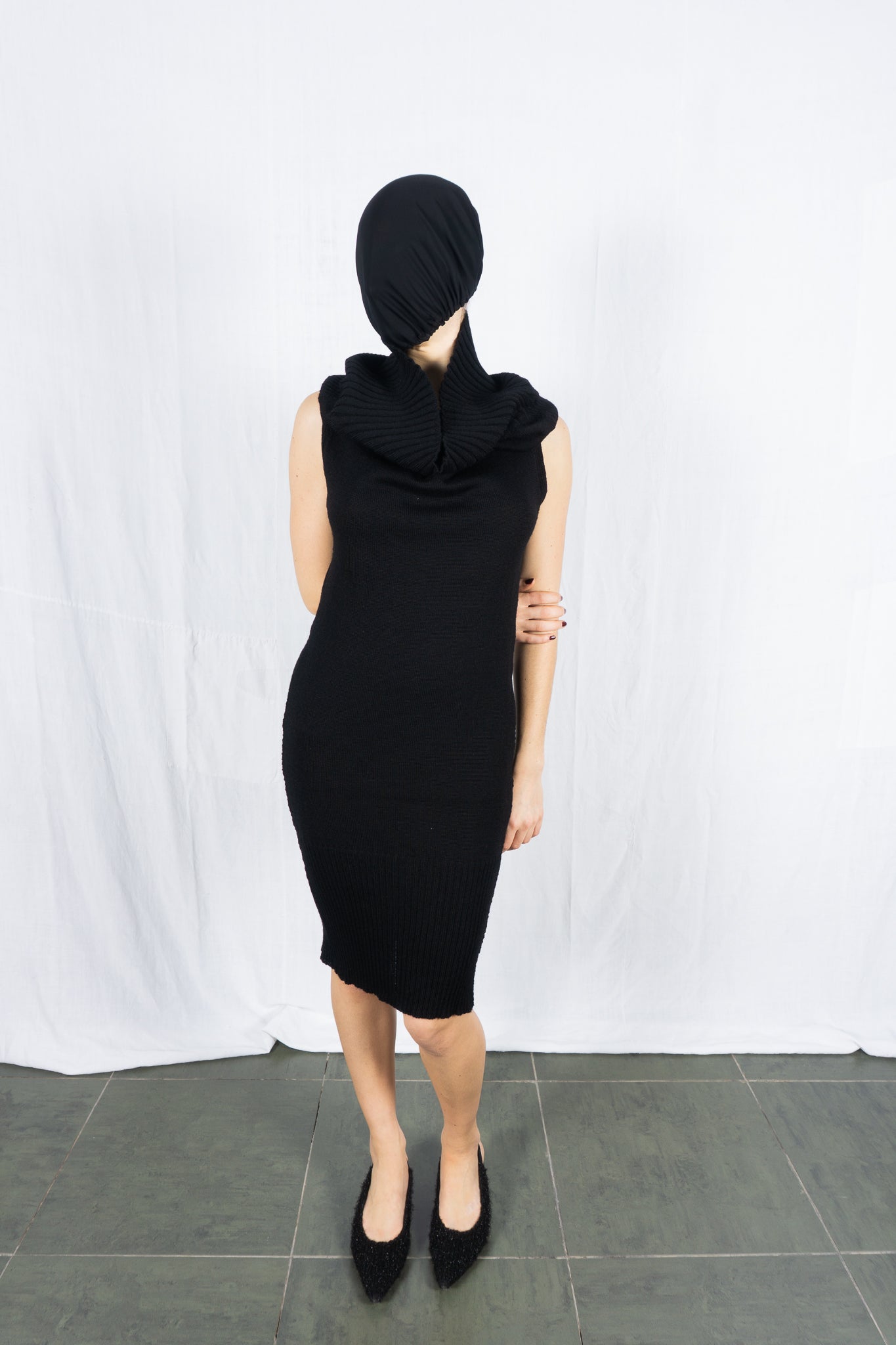 Y's yohji yamamoto a/w 2006 sleeveless wool dress