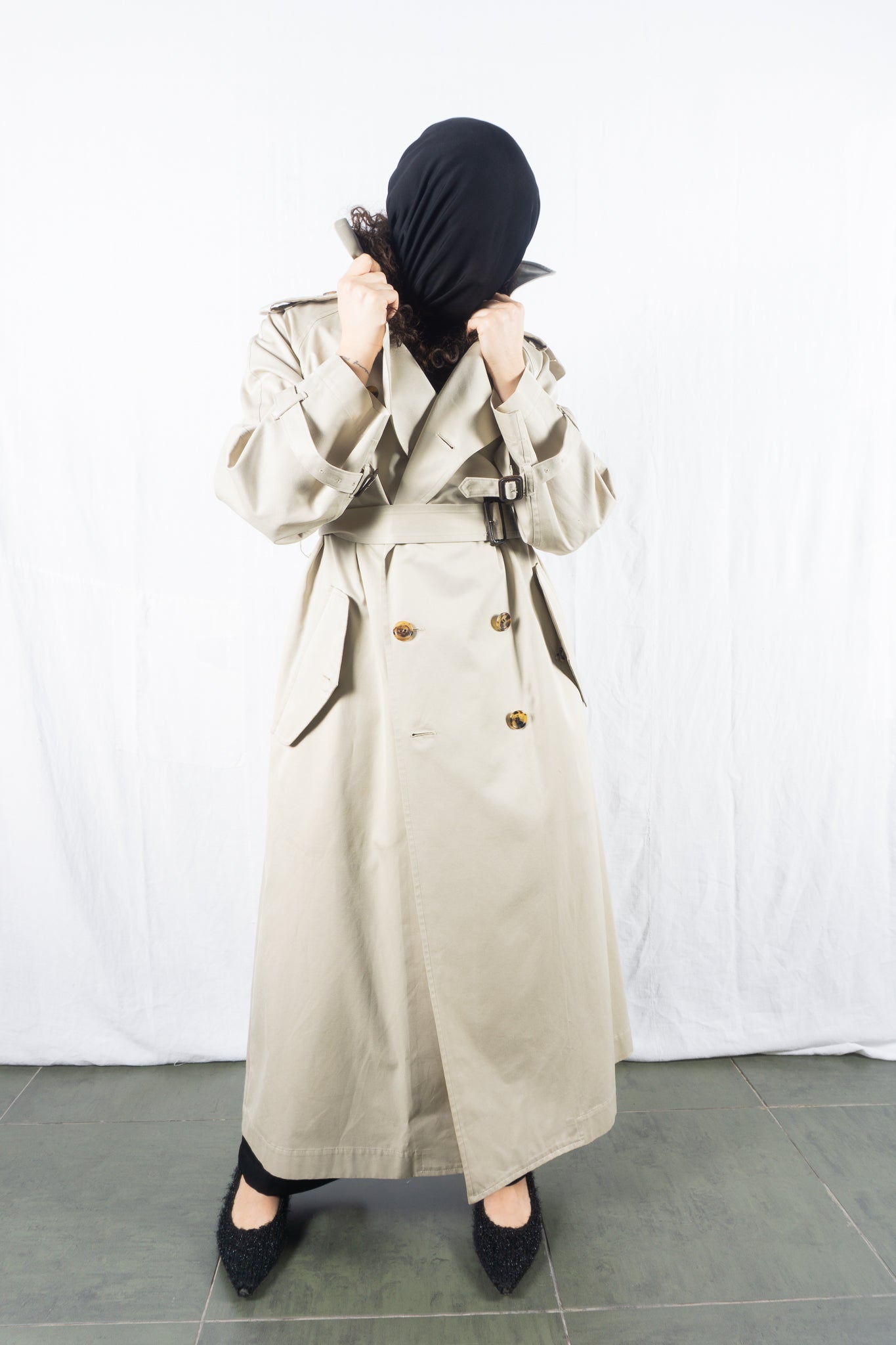 Tricot comme des garçons x 10 corso como a/w 2002 oversized trench coat