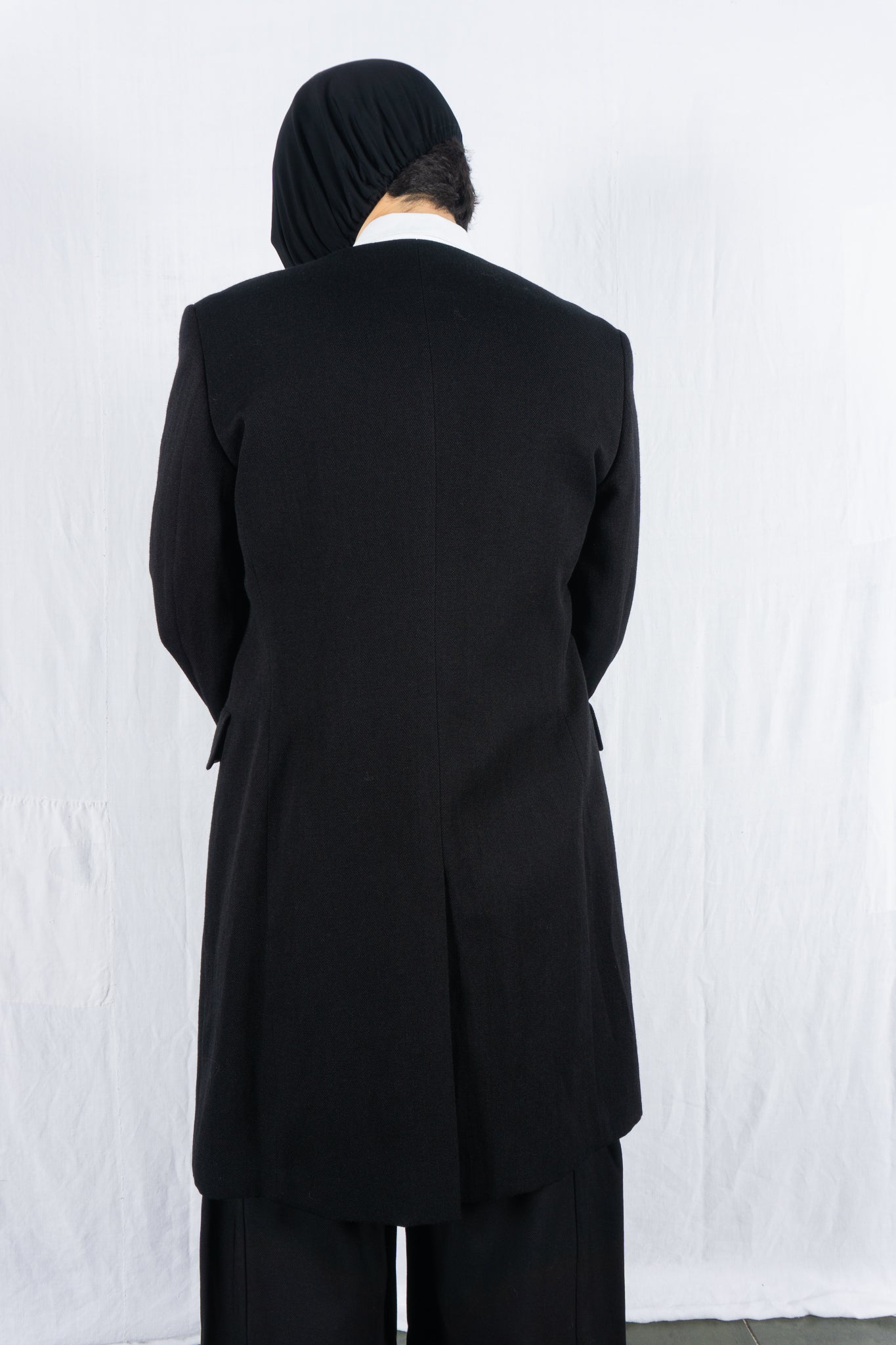 Comme des garçons homme plus a/w 2022 collarless coat