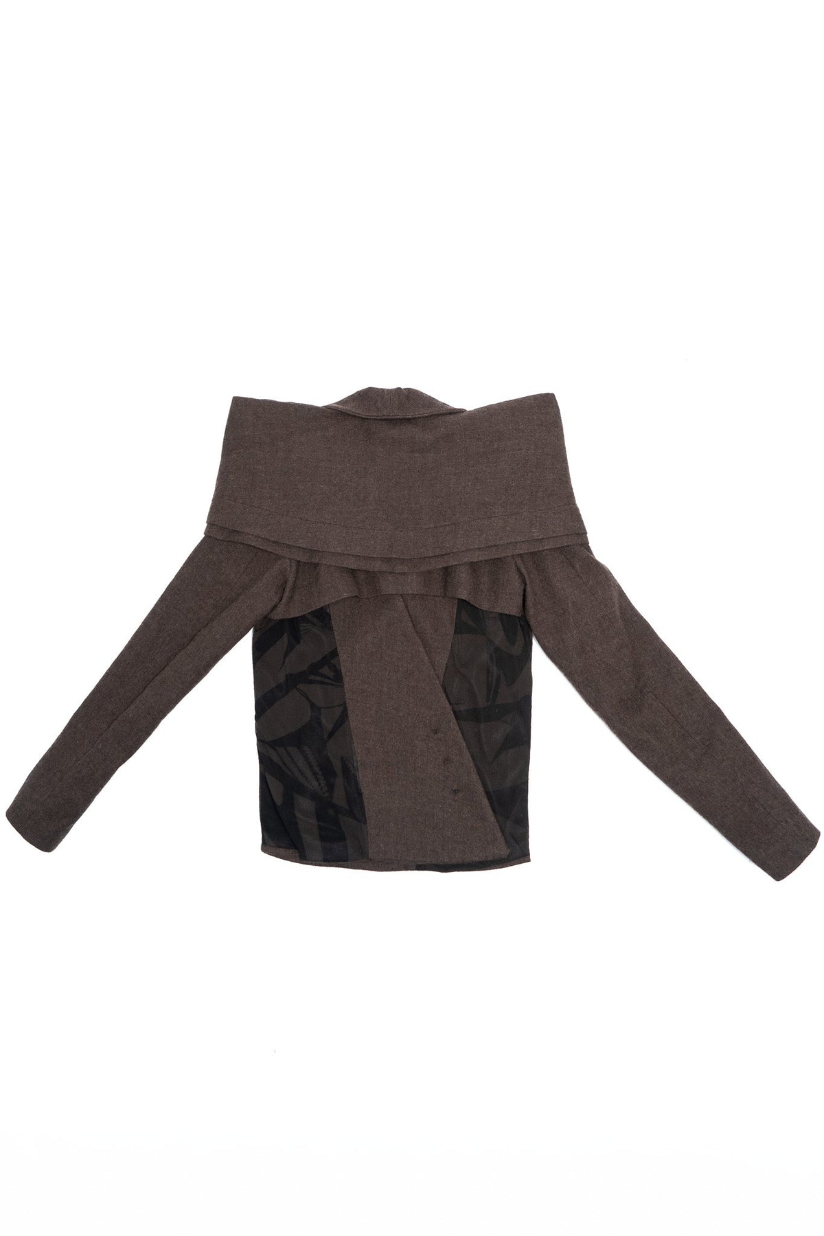 360° wool backless blazer