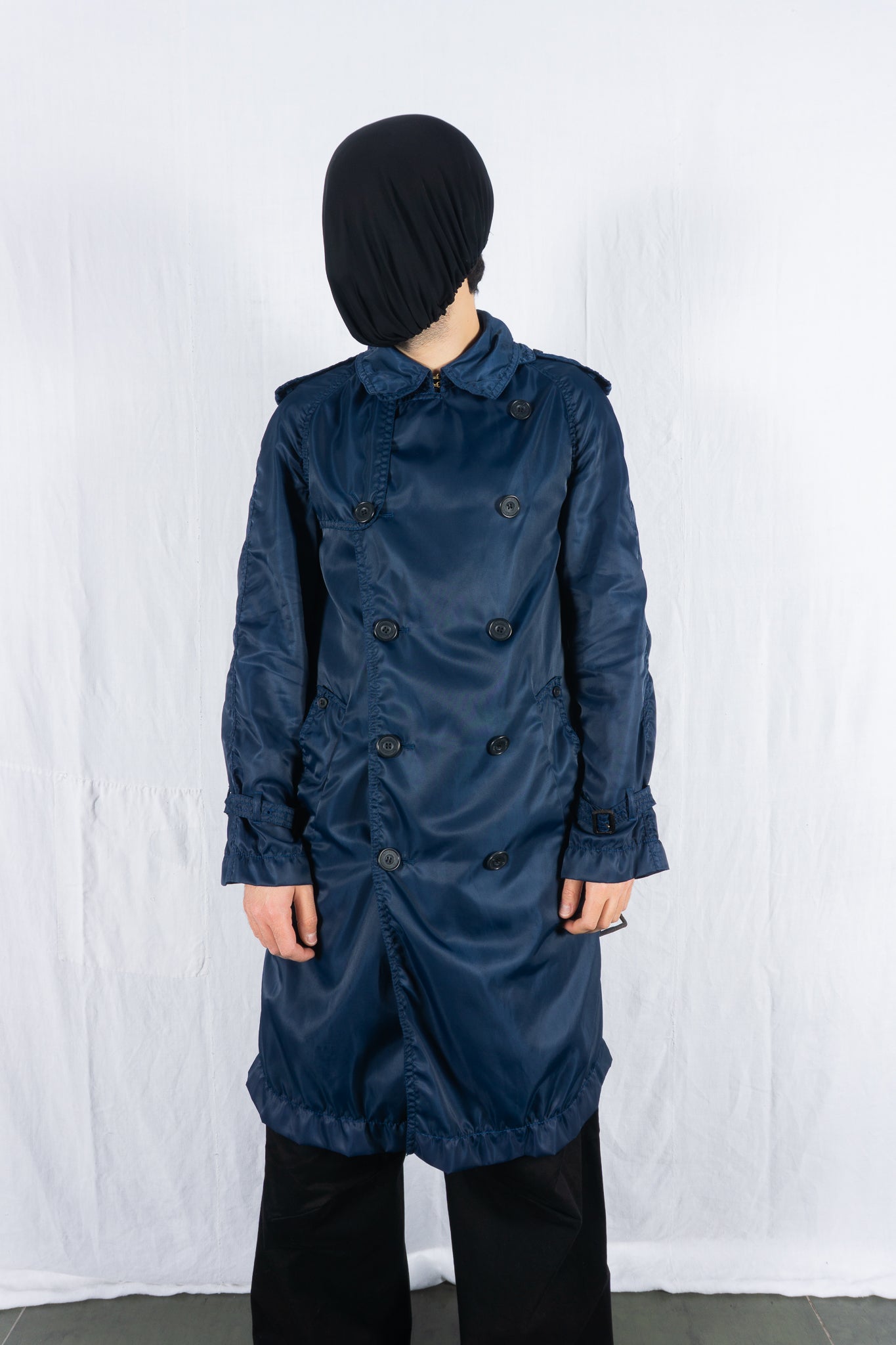 Junya watanabe man x aquascutum a/w 2005 double-breasted trench coat