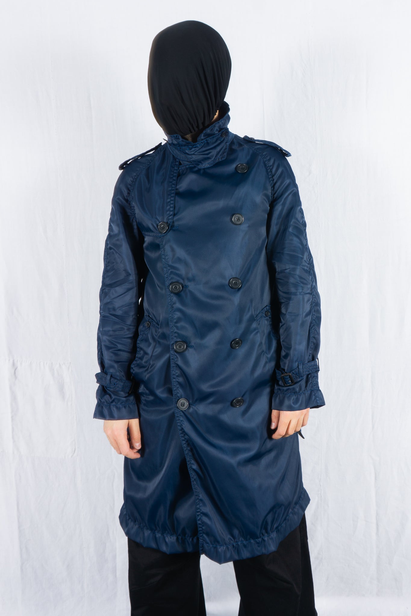 Junya watanabe man x aquascutum a/w 2005 double-breasted trench coat