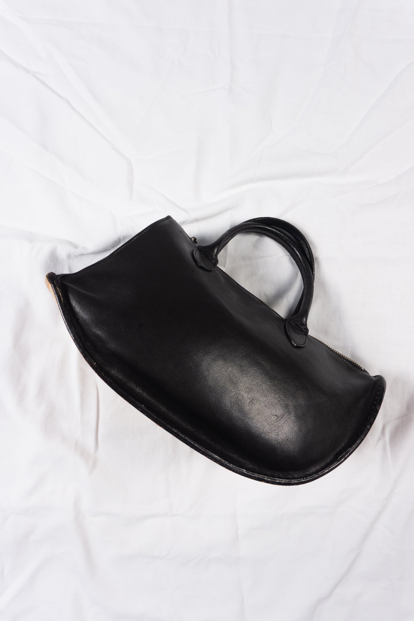 Masakï matsushïma 1990s arc leather handbag