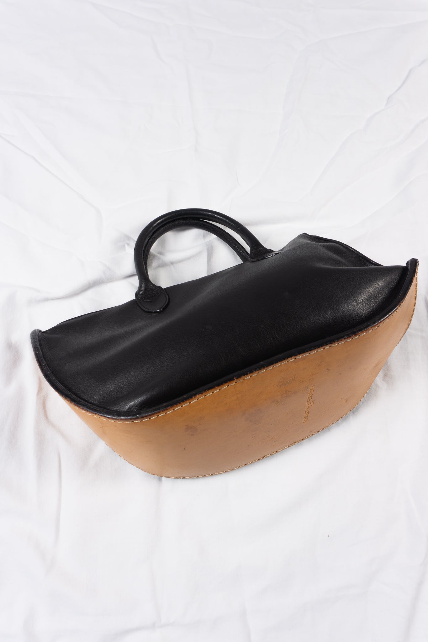 Masakï matsushïma 1990s arc leather handbag