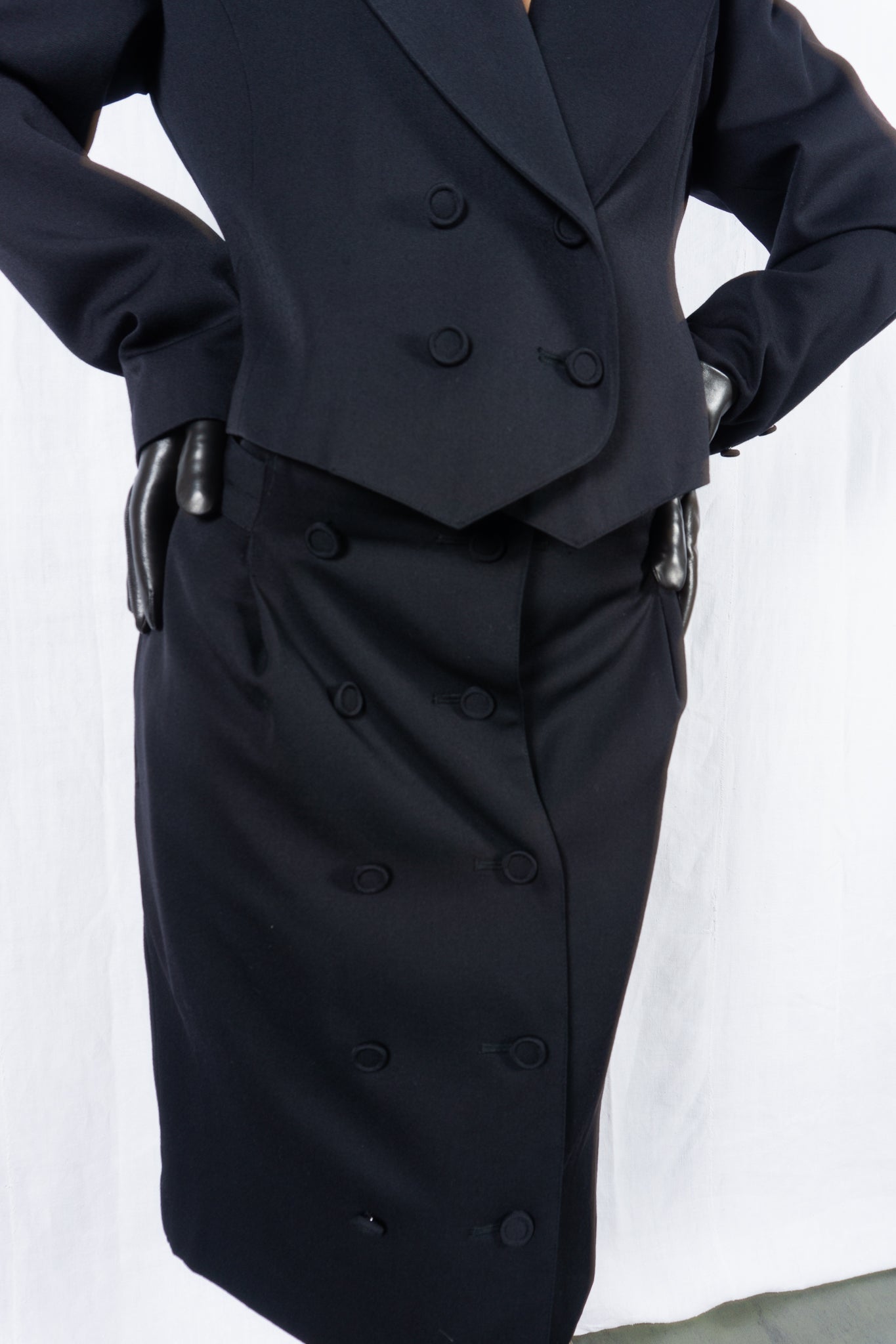 I.s. issey miyake sport 1980s wool suit