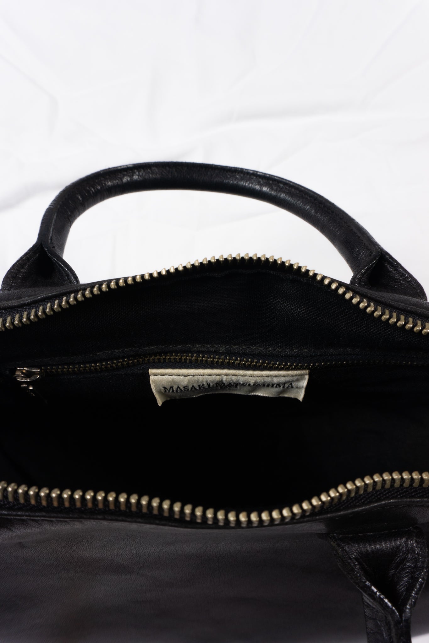 Masakï matsushïma 1990s arc leather handbag
