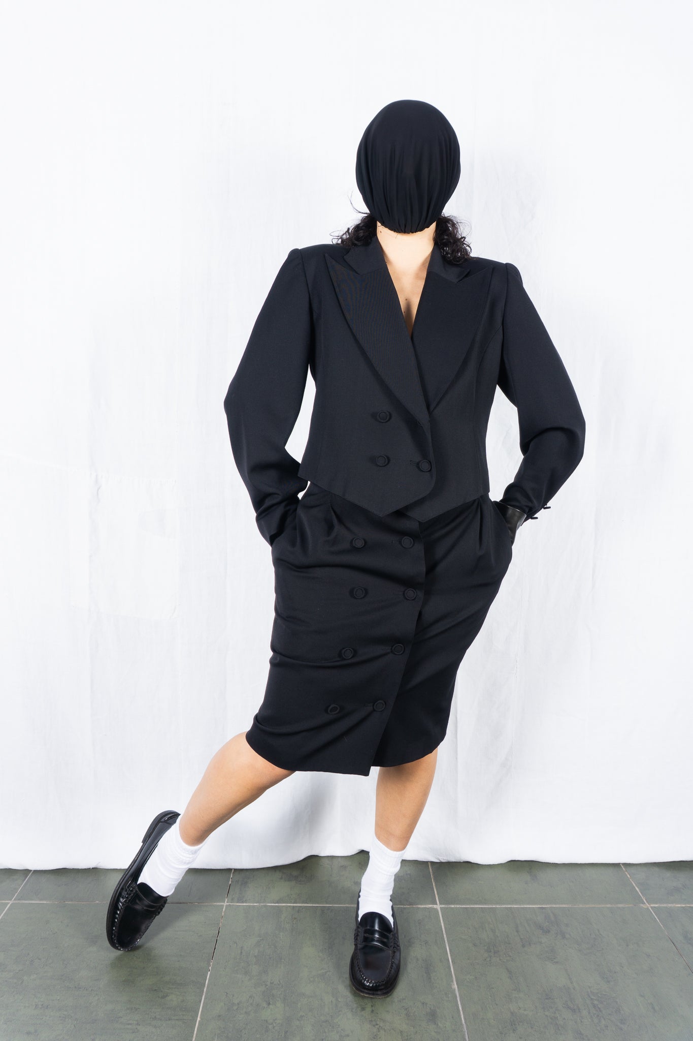 I.s. issey miyake sport 1980s wool suit