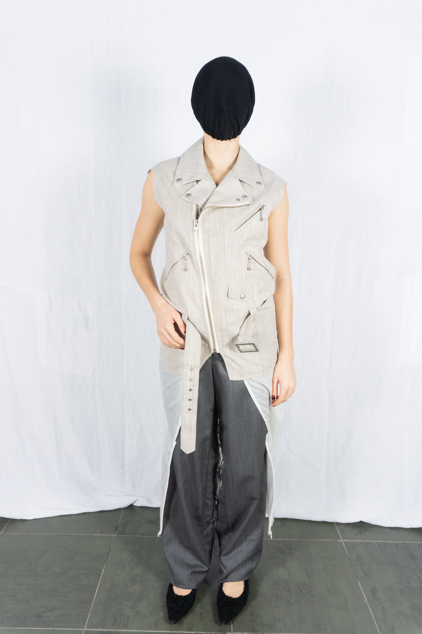 Junya watanabe comme des garçons s/s 2021 biker vest dress