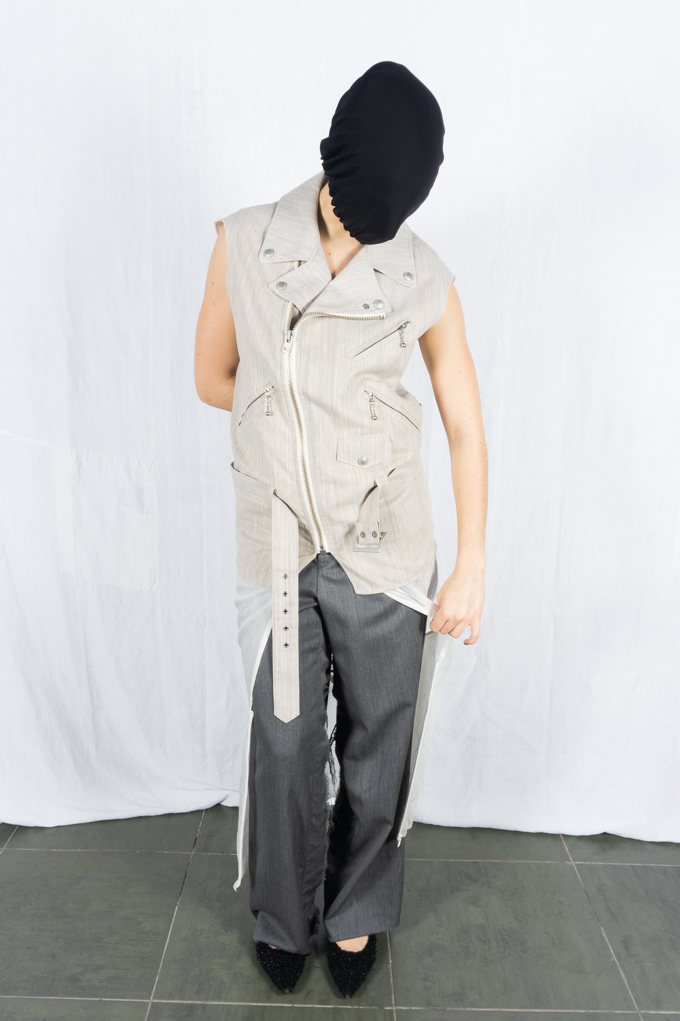 Junya watanabe comme des garçons s/s 2021 biker vest dress