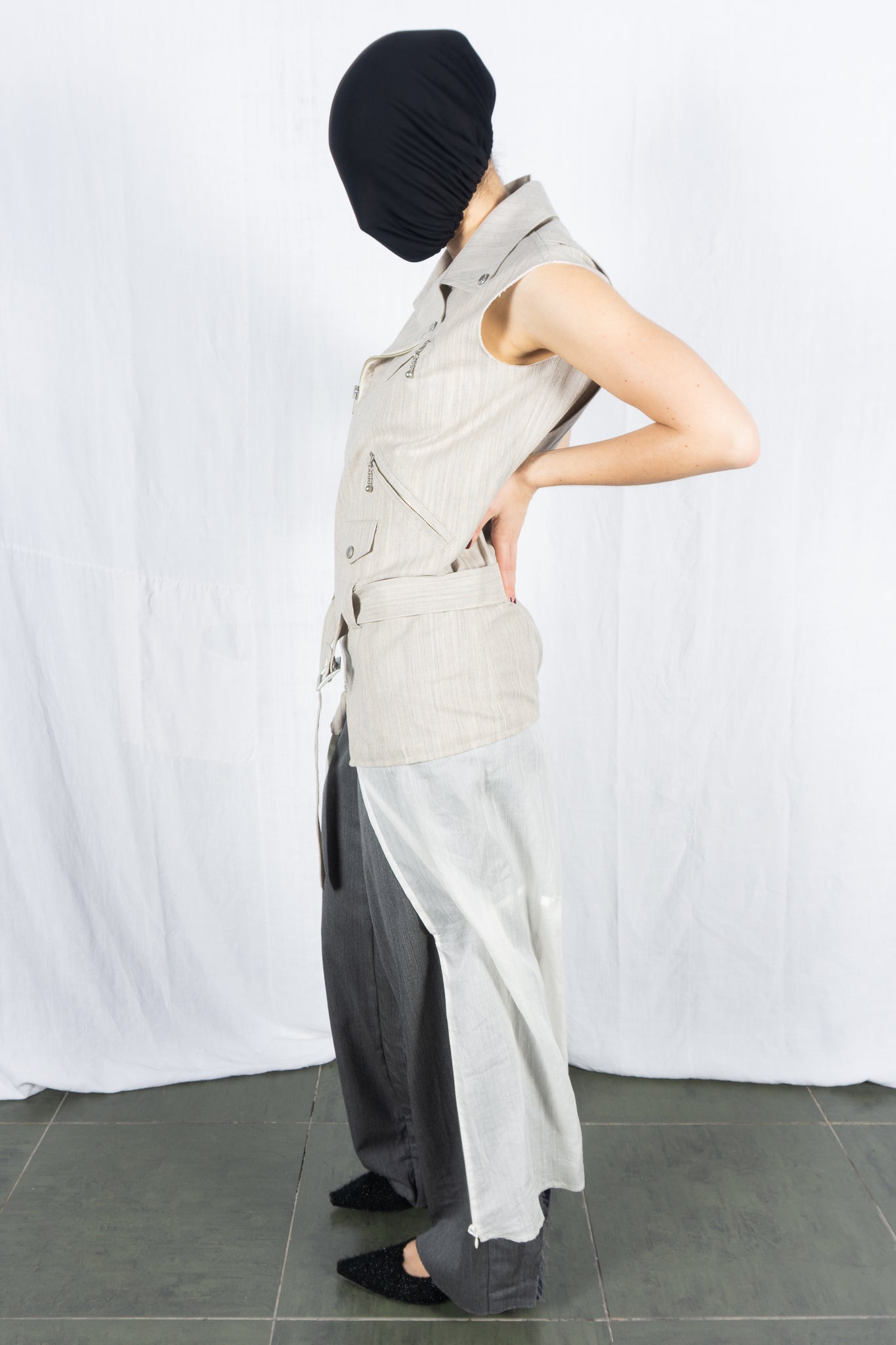 Junya watanabe comme des garçons s/s 2021 biker vest dress