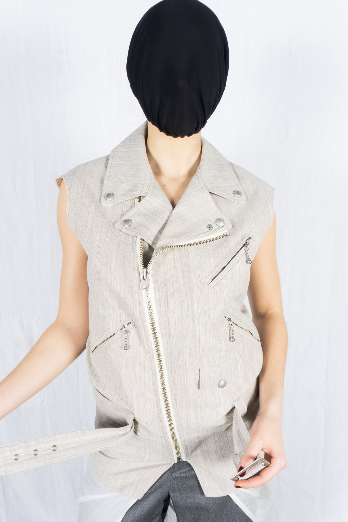 Junya watanabe comme des garçons s/s 2021 biker vest dress