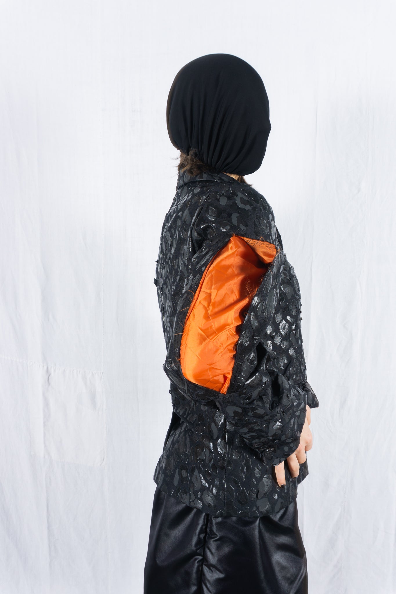 Black comme des garçons s/s 2021 patches jacket