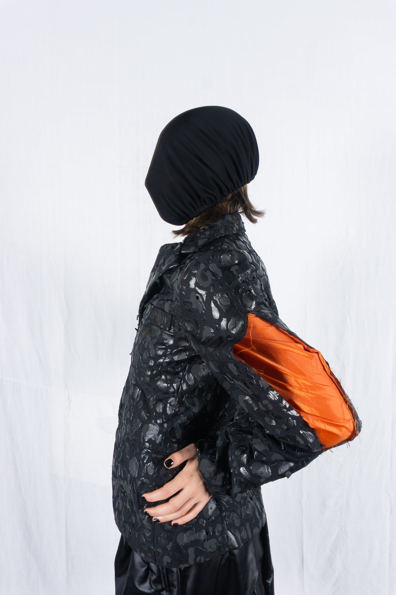 Black comme des garçons s/s 2021 patches jacket