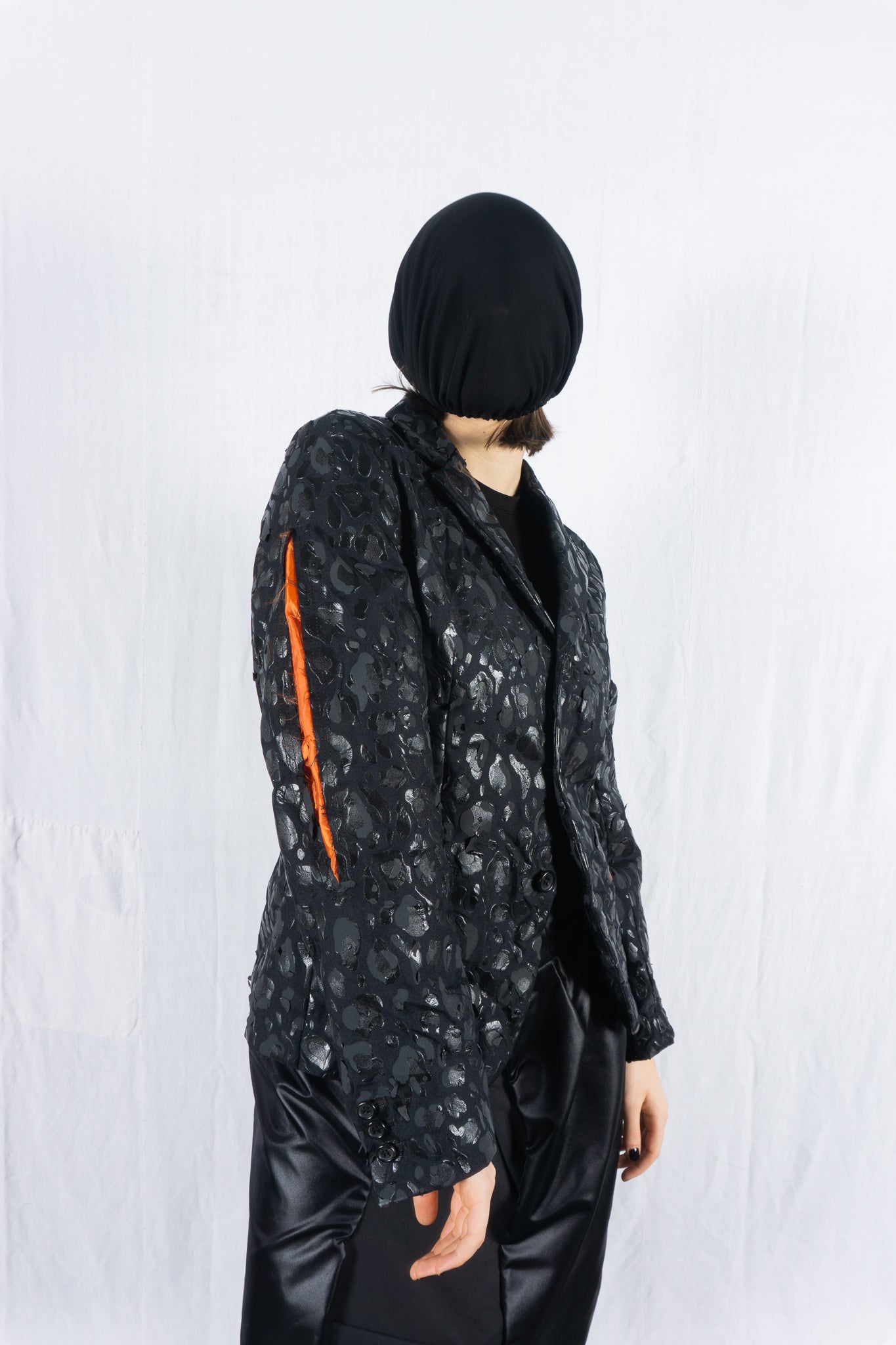 Black comme des garçons s/s 2021 patches jacket