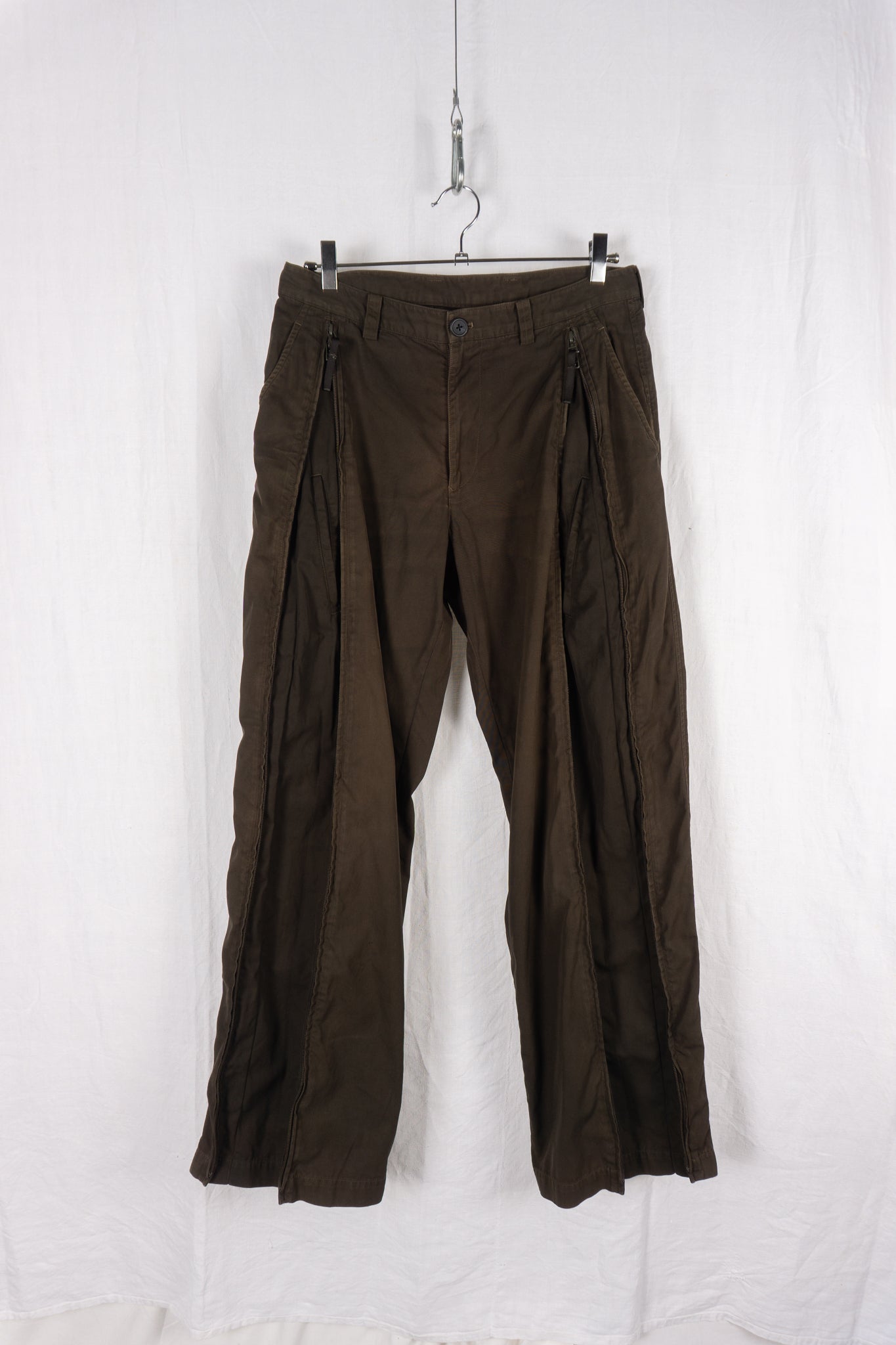 Issey miyake men a/w 1999 parachute pants green