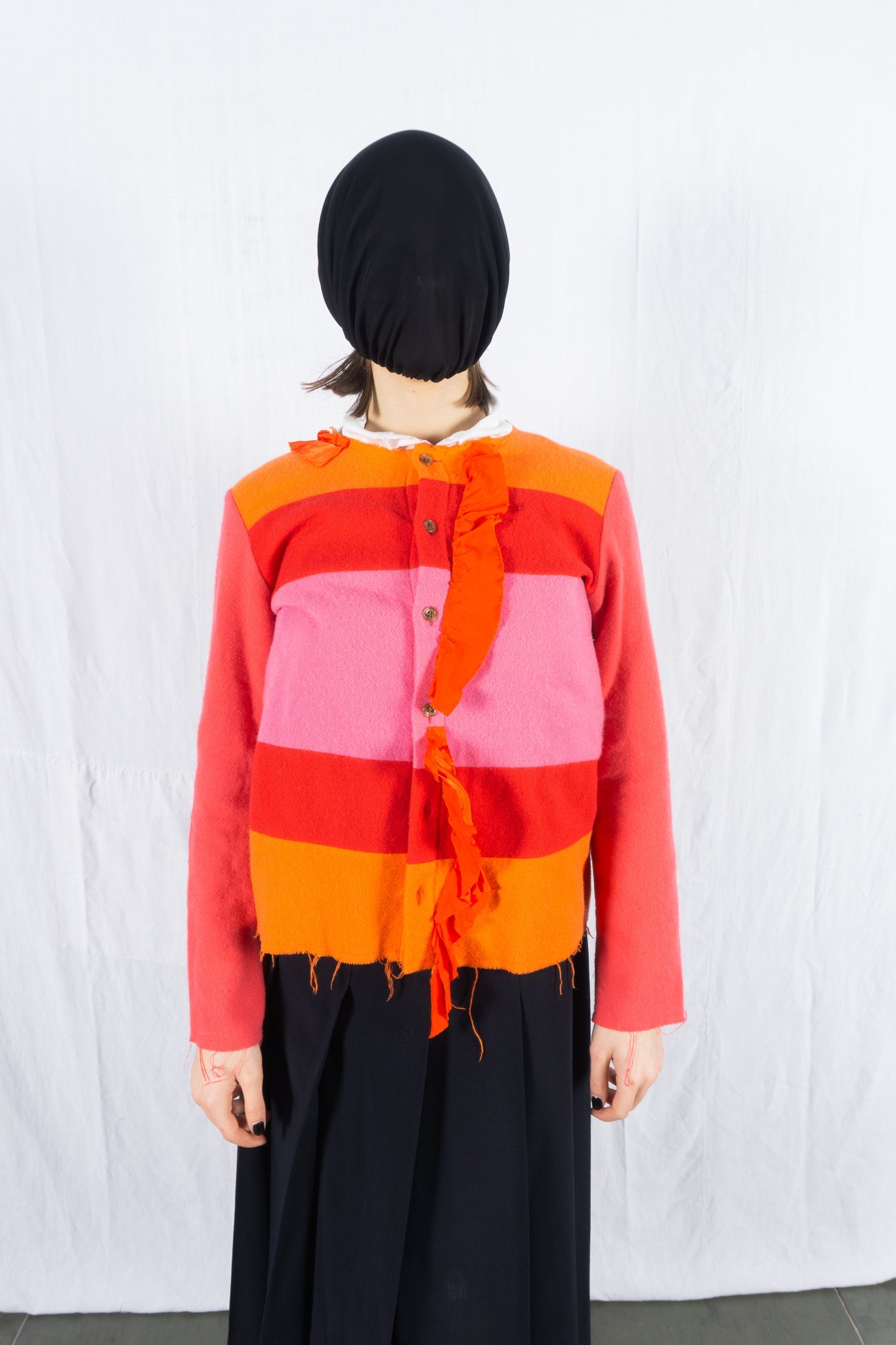 Tricot comme des garçons a/w 2002 patchwork cardigan
