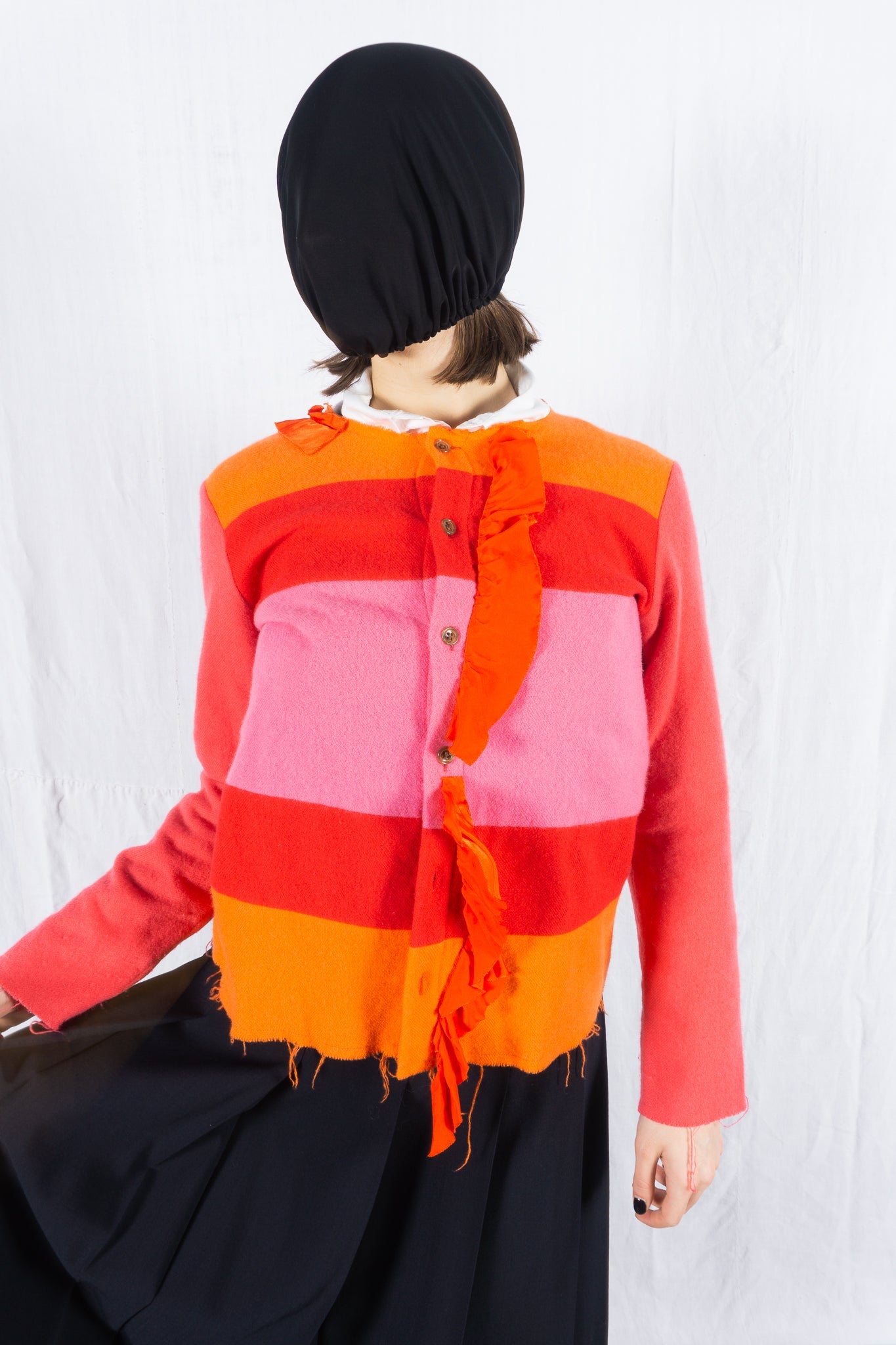 Tricot comme des garçons a/w 2002 patchwork cardigan