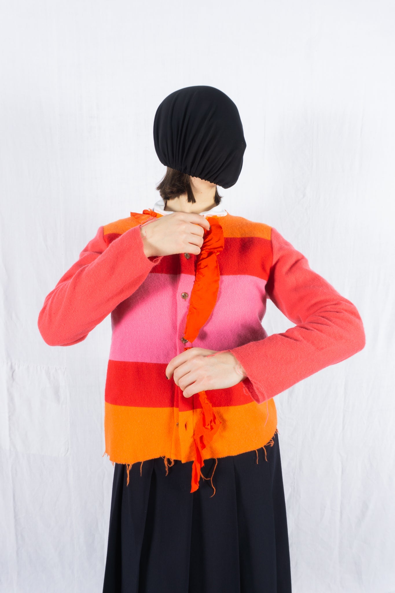 Tricot comme des garçons a/w 2002 patchwork cardigan