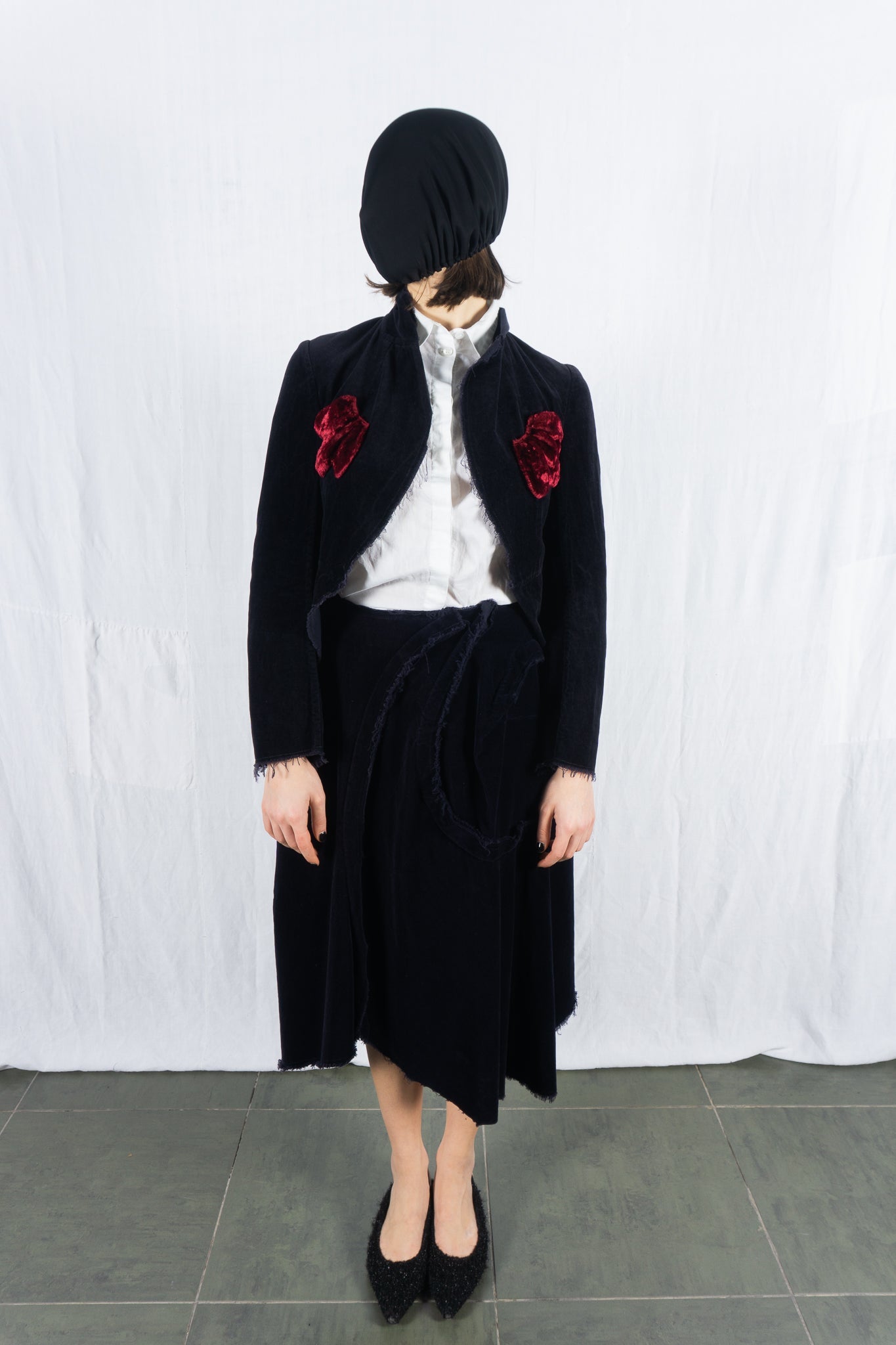 Comme des garçons s/s 2004 deconstructed velvet suit